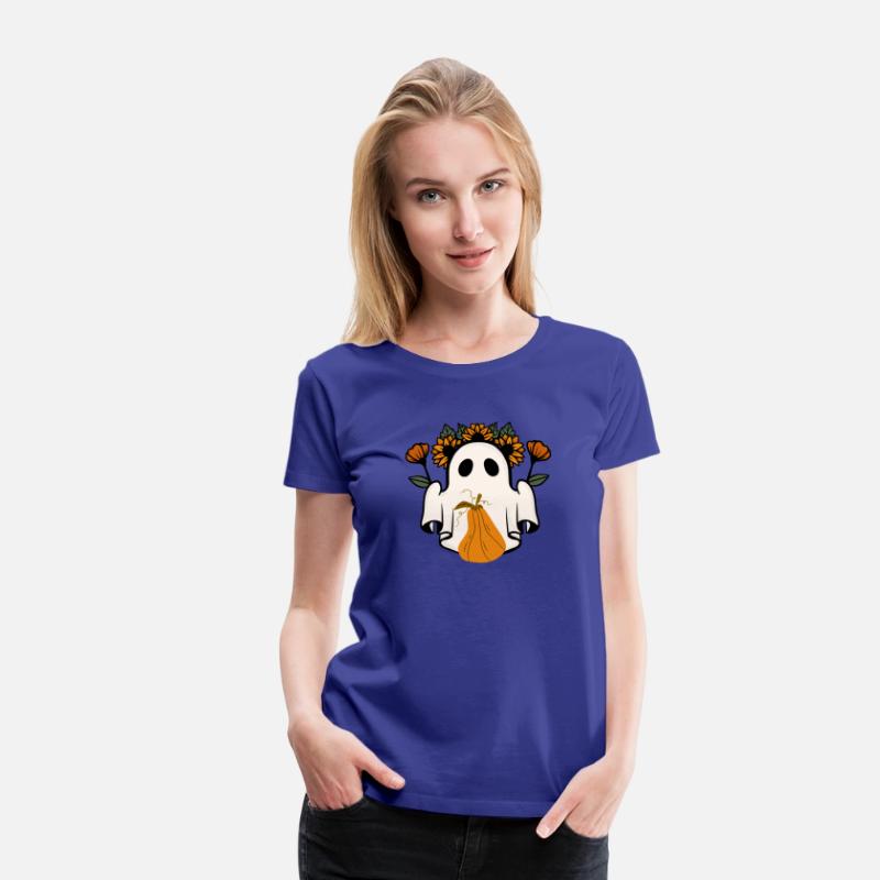 Vintage Halloween pumpkin ghost