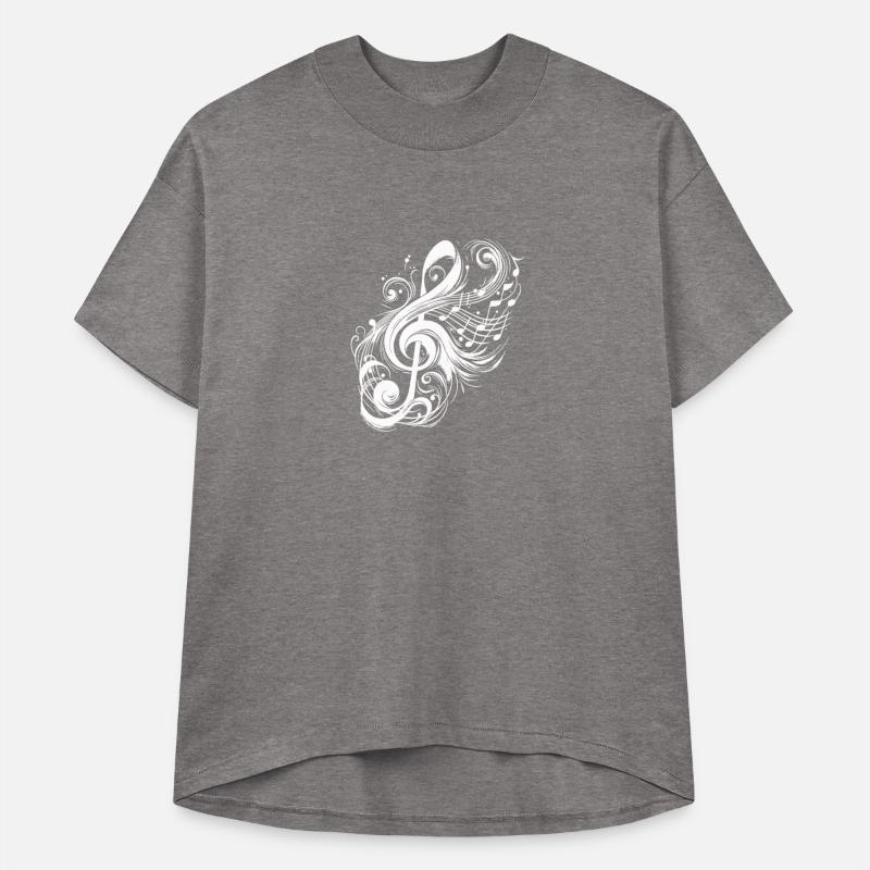 Vintage Music Clef With Wild Notes