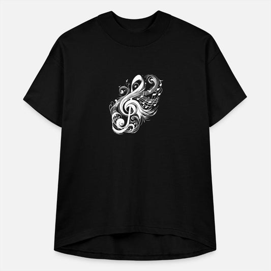 Vintage Music Clef With Wild Notes