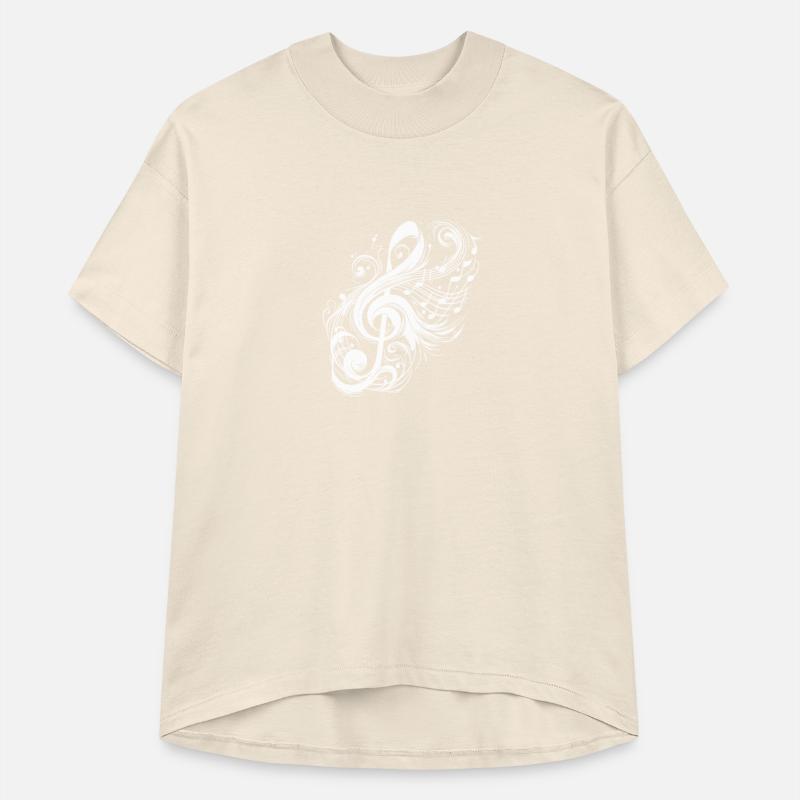 Vintage Music Clef With Wild Notes