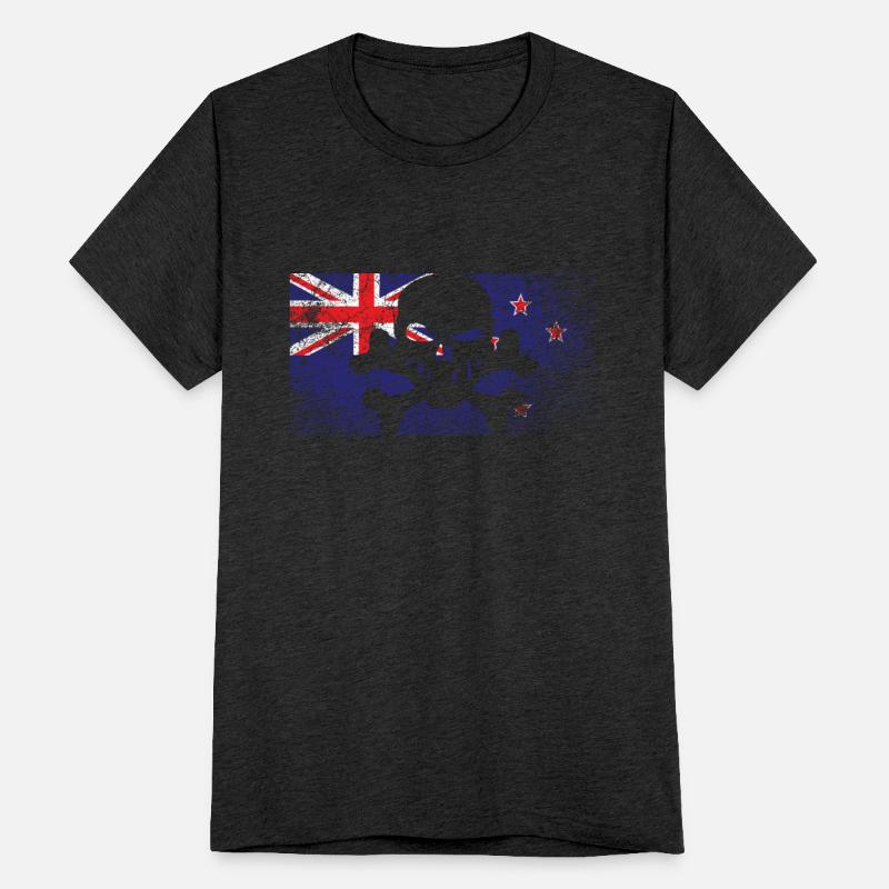 Vintage New Zealand Skull Flag