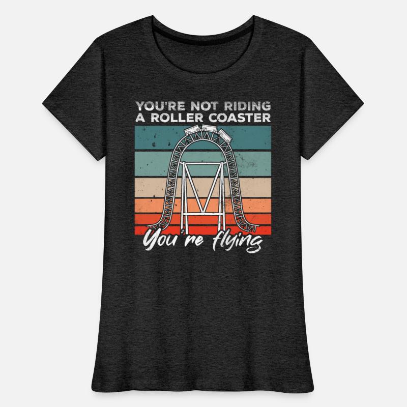 Vintage Roller Coaster Like Flying Amusement Park