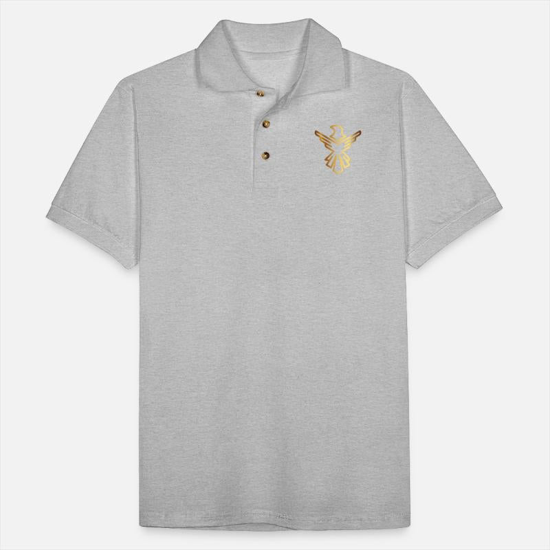 Vip golden eagle bird cool gold logo vecor image