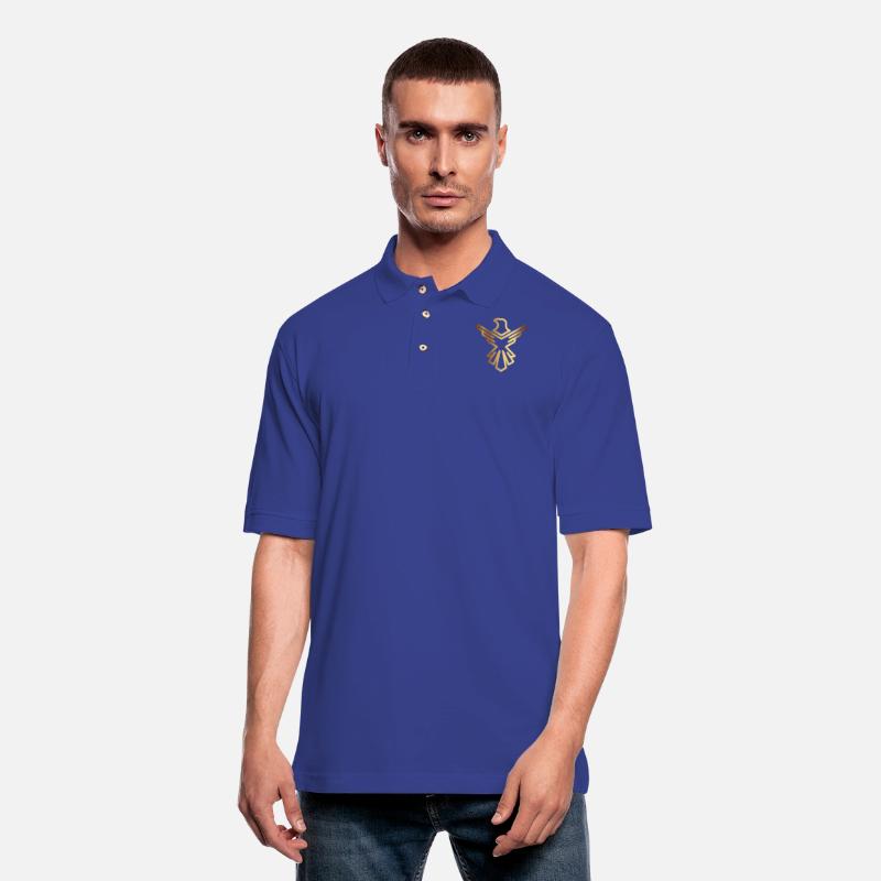 Vip golden eagle bird cool gold logo vecor image