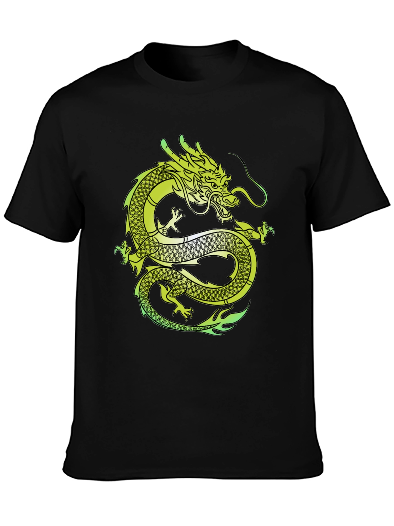 Dragon Graphic T-Shirt - Mens Black Tee