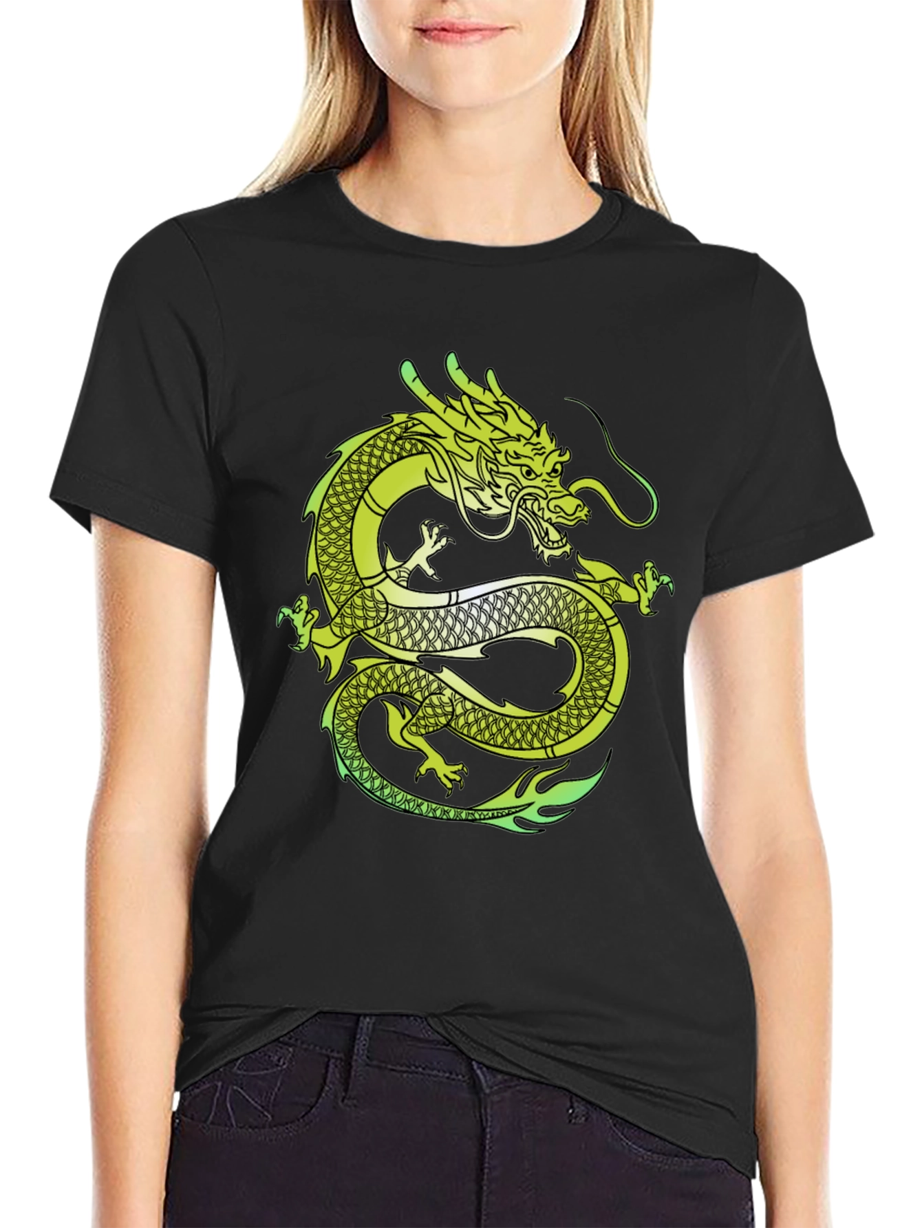 Dragon Graphic T-Shirt - Mens Black Tee
