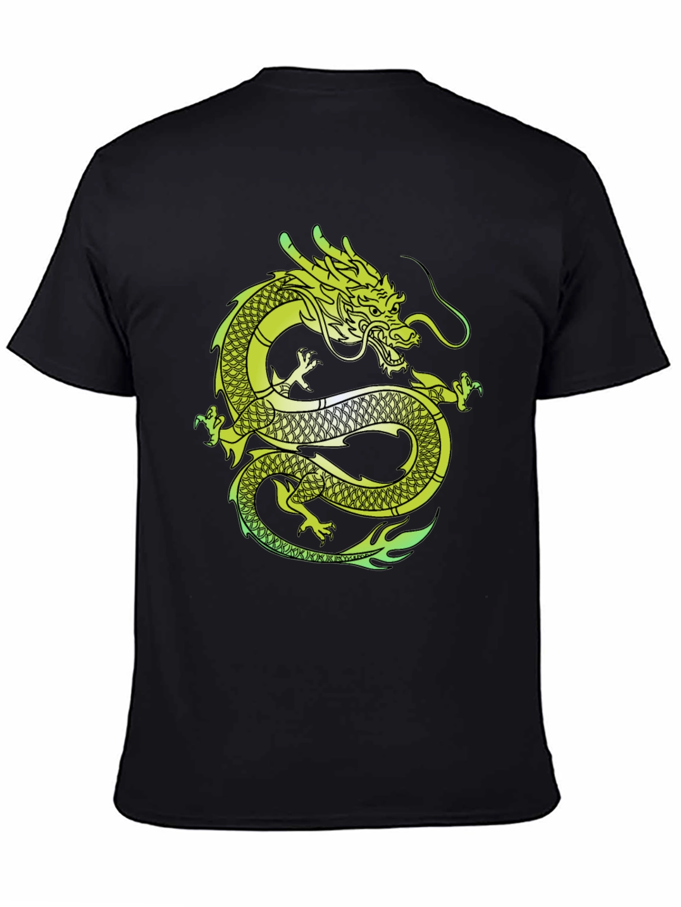 Dragon Graphic T-Shirt - Mens Black Tee