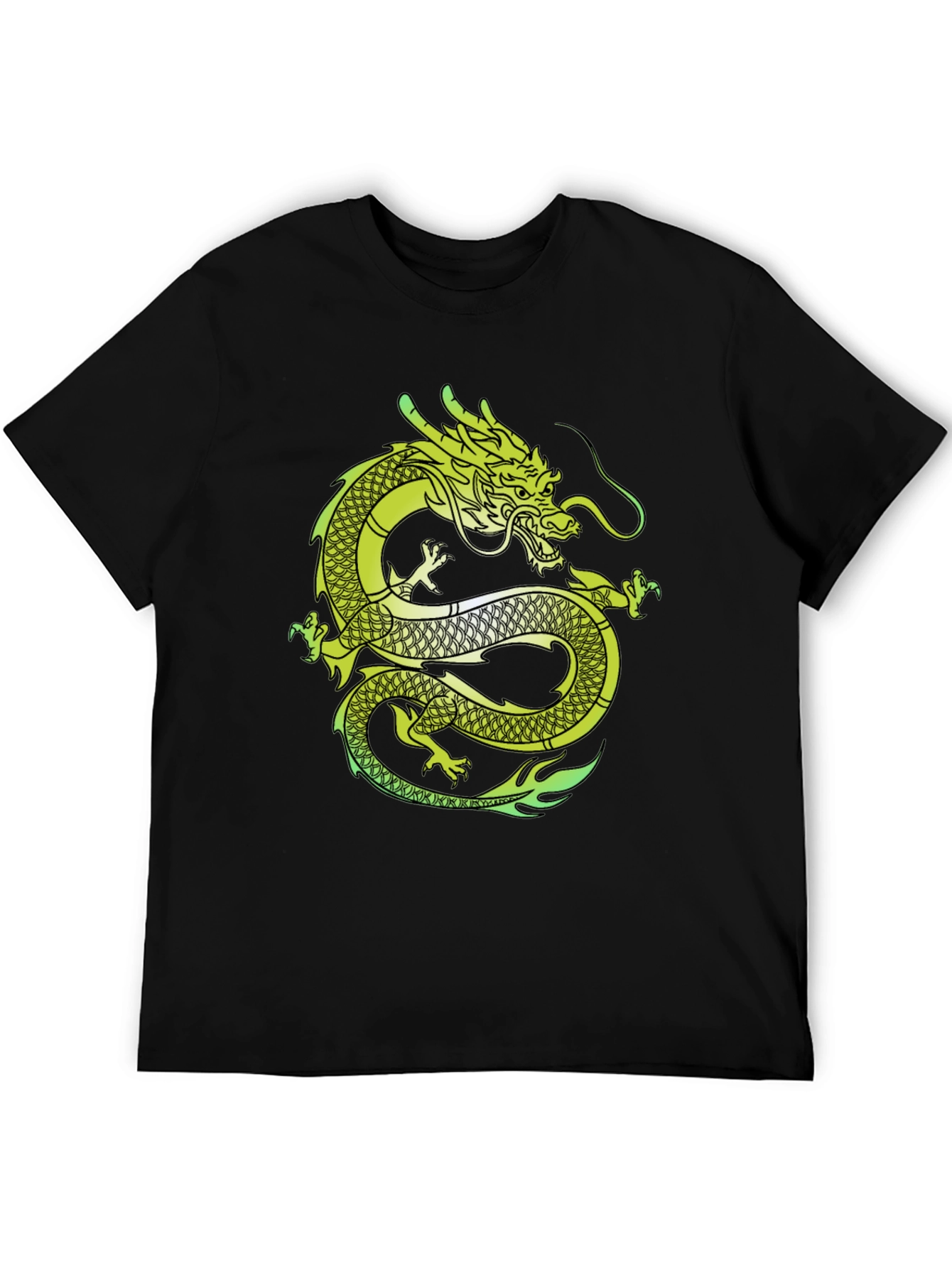 Dragon Graphic T-Shirt - Mens Black Tee