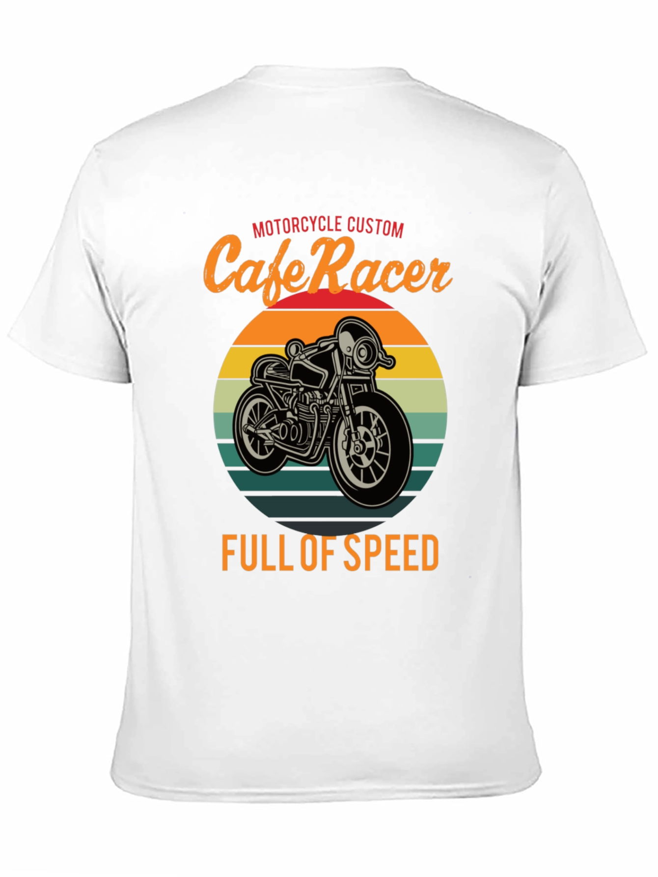 Cafe Racer Motorcycle T-Shirt - Full of Speed