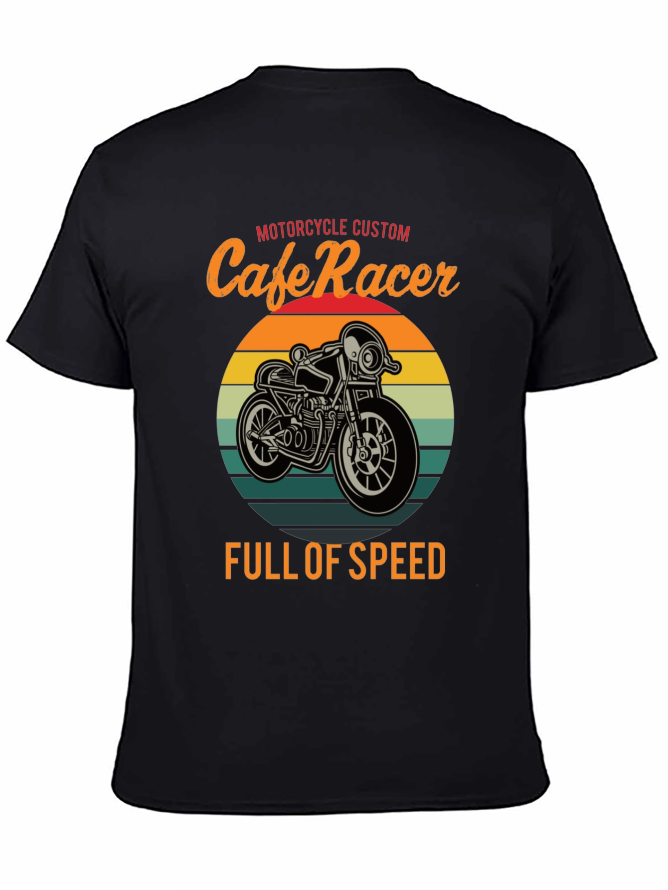 Cafe Racer Motorcycle T-Shirt - Full of Speed