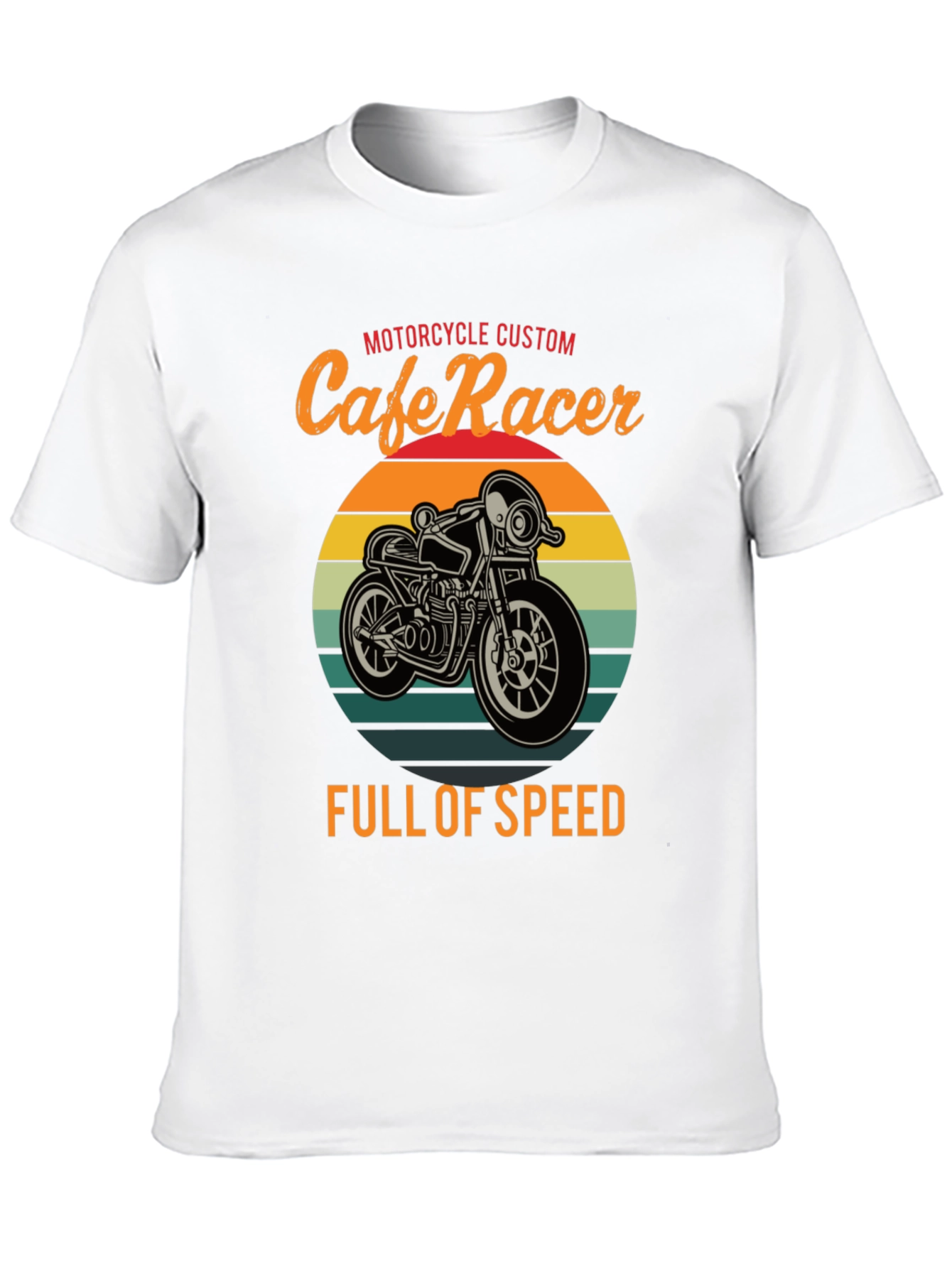 Cafe Racer Motorcycle T-Shirt - Full of Speed