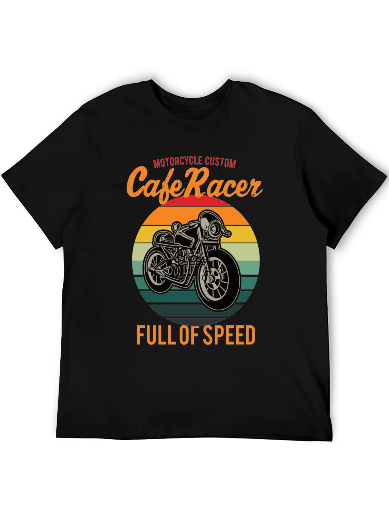 Cafe Racer Motorcycle T-Shirt - Full of Speed