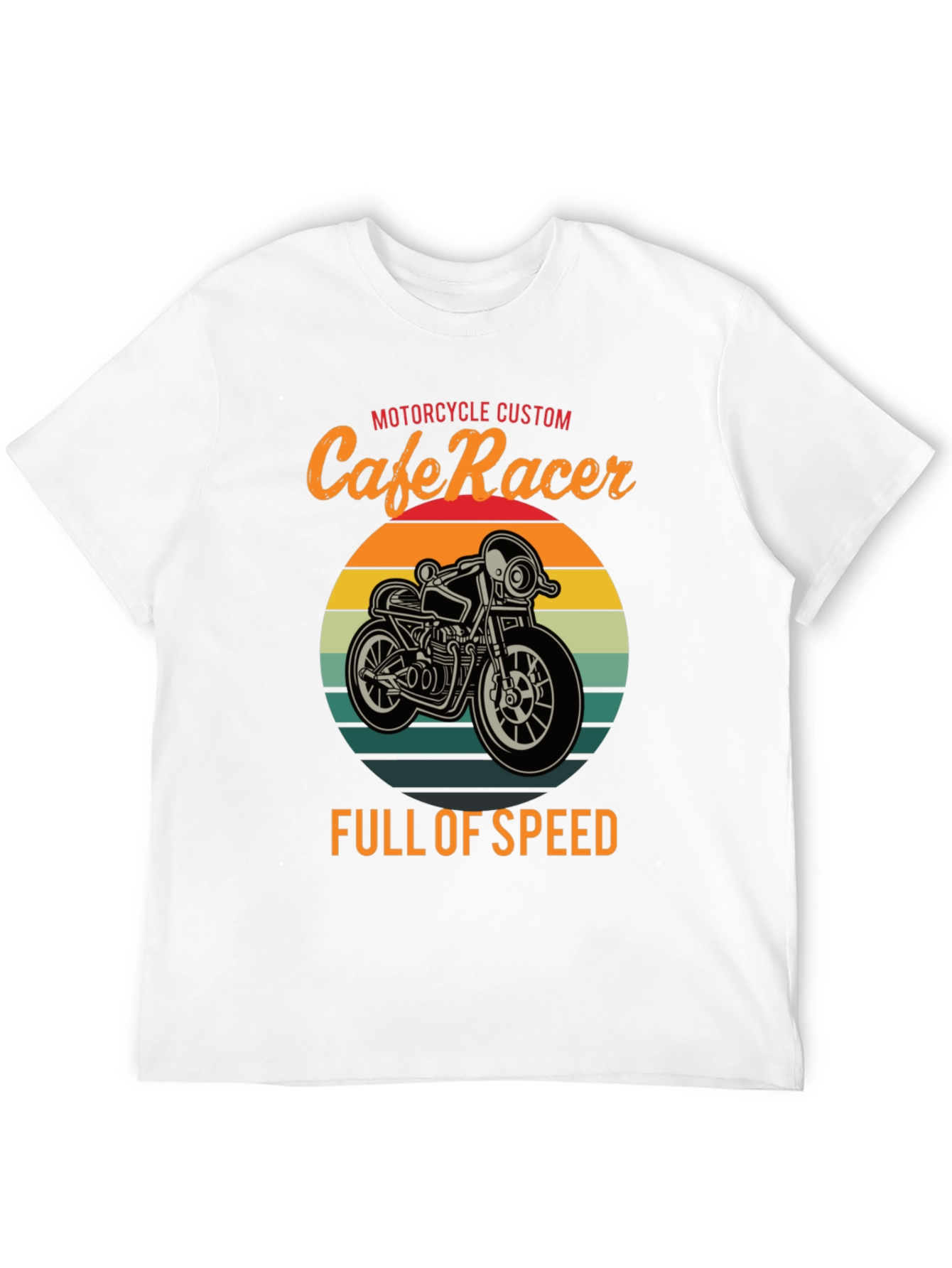 Cafe Racer Motorcycle T-Shirt - Full of Speed