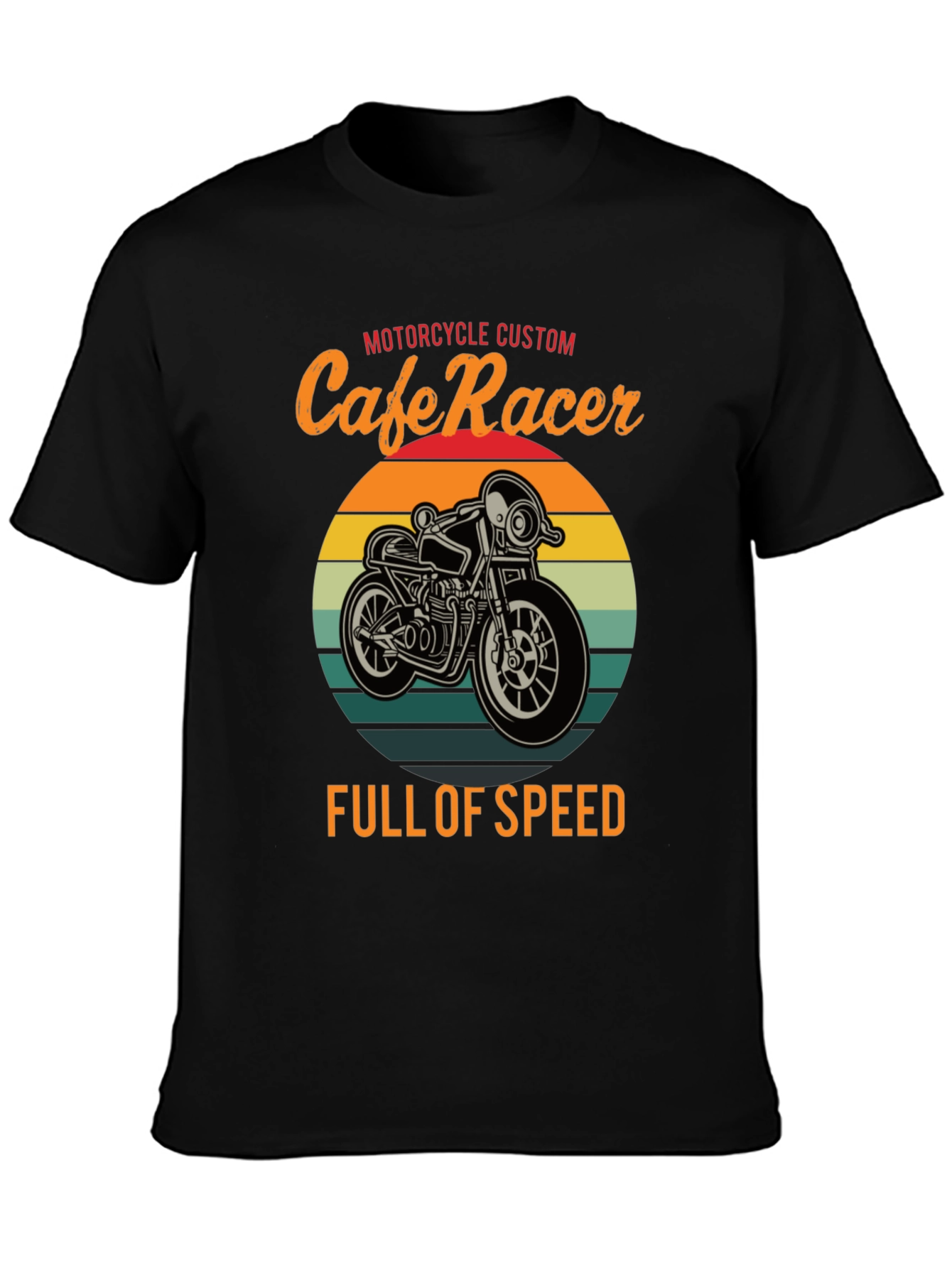 Cafe Racer Motorcycle T-Shirt - Full of Speed