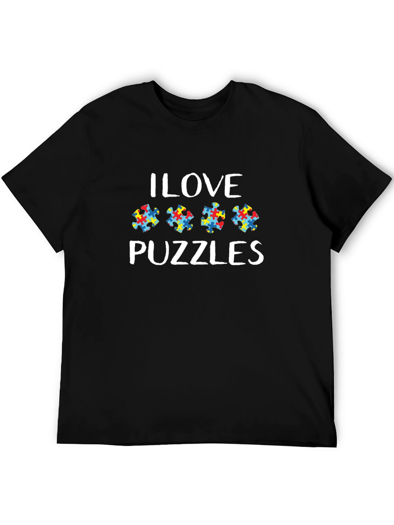 I Love Puzzles Autism Awareness T-Shirt