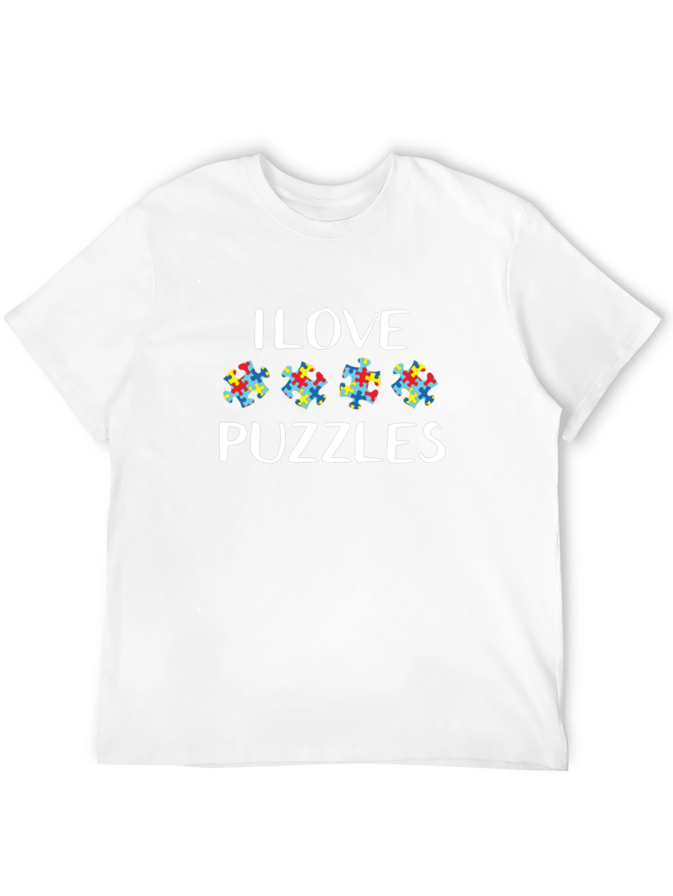 I Love Puzzles Autism Awareness T-Shirt