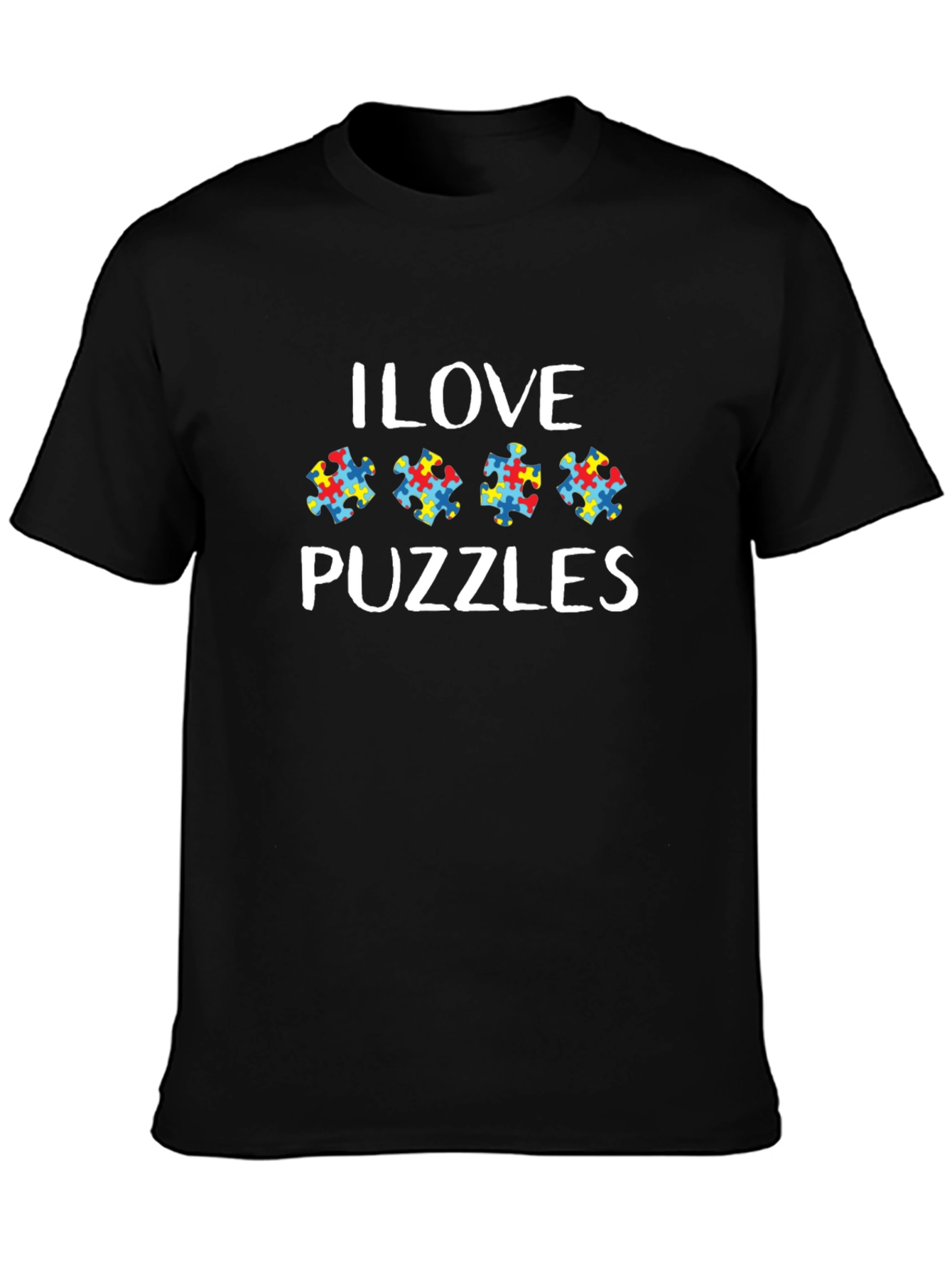 I Love Puzzles Autism Awareness T-Shirt