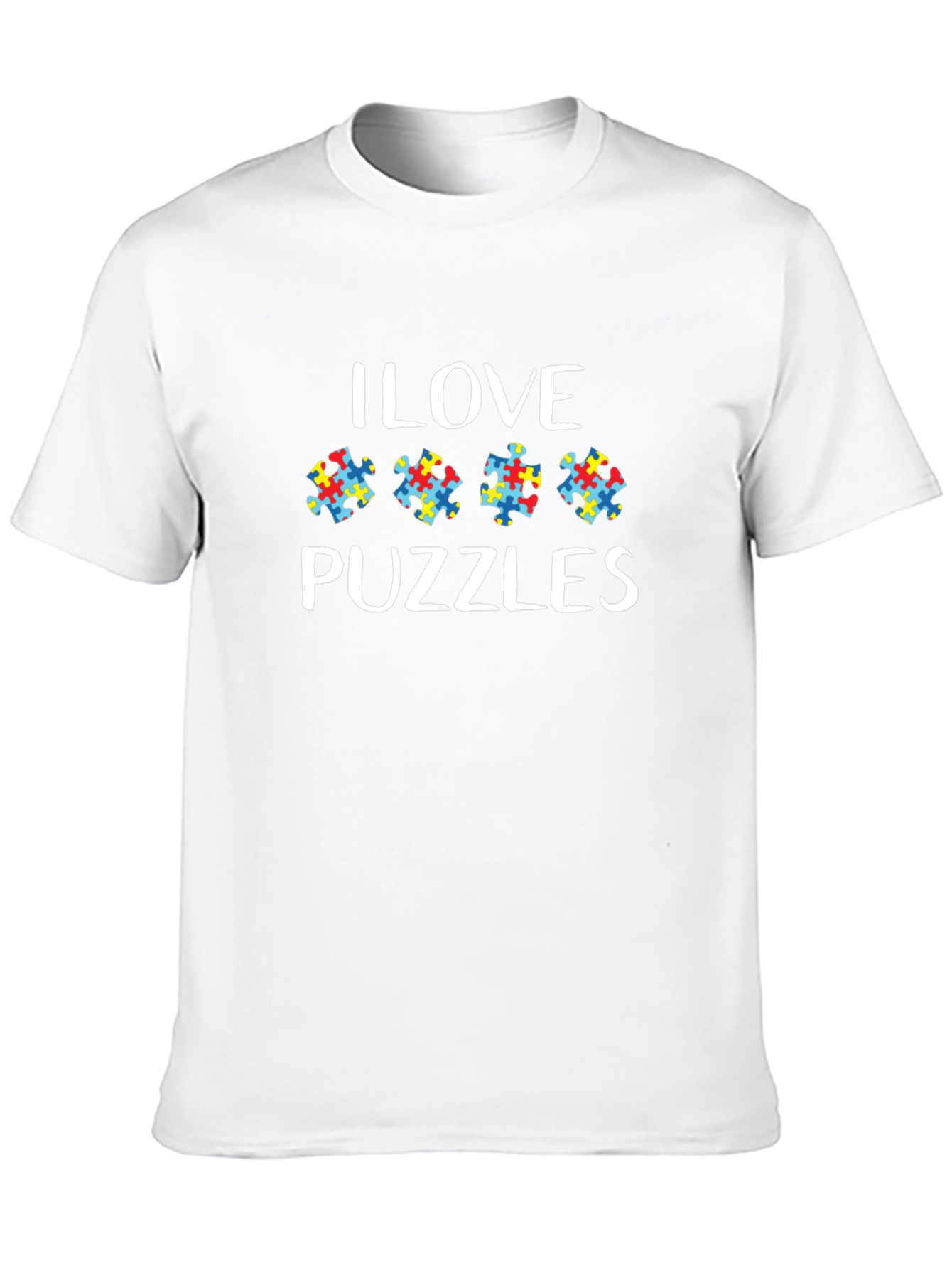 I Love Puzzles Autism Awareness T-Shirt