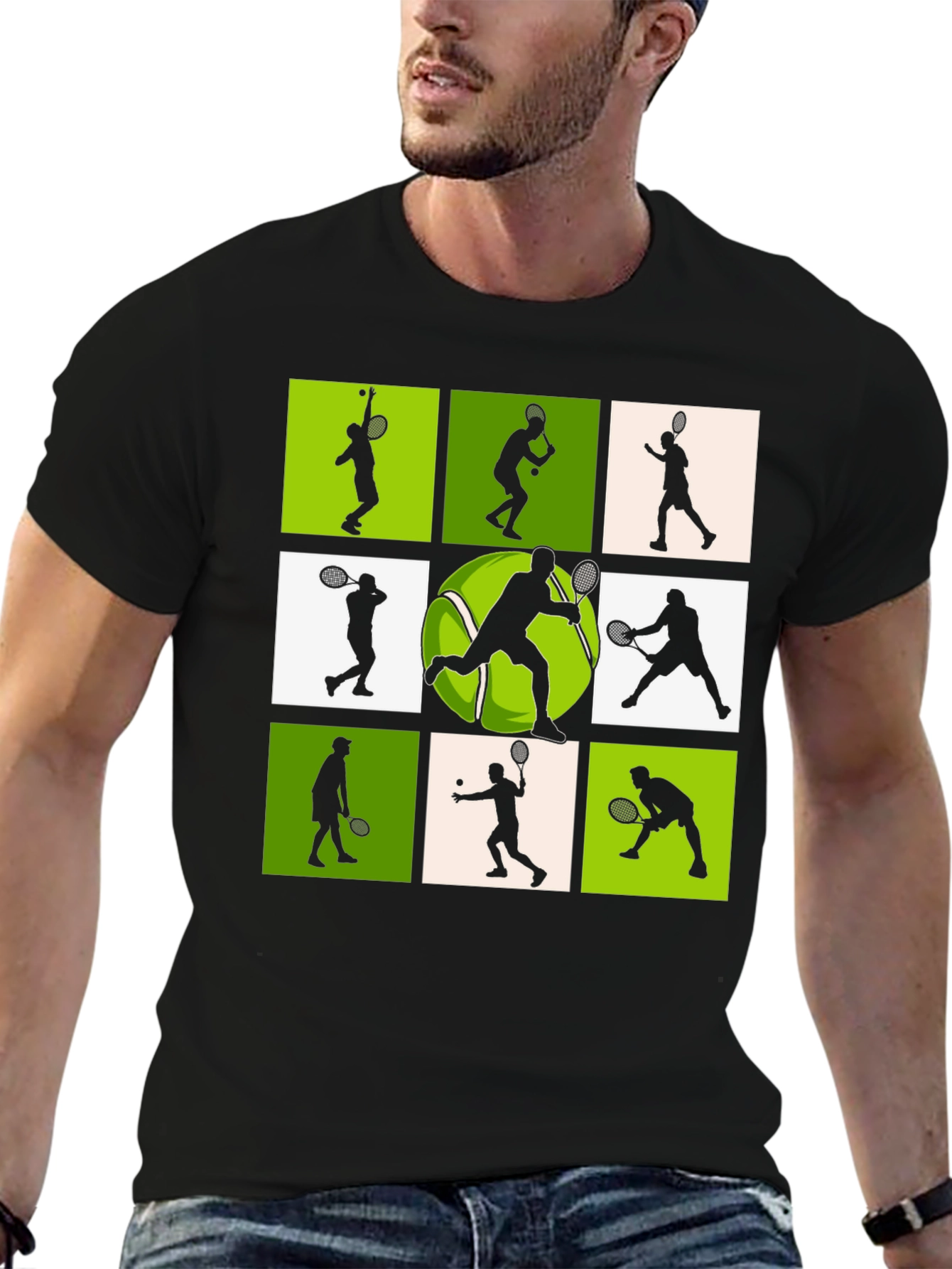 Tennis Player Silhouette T-Shirt
