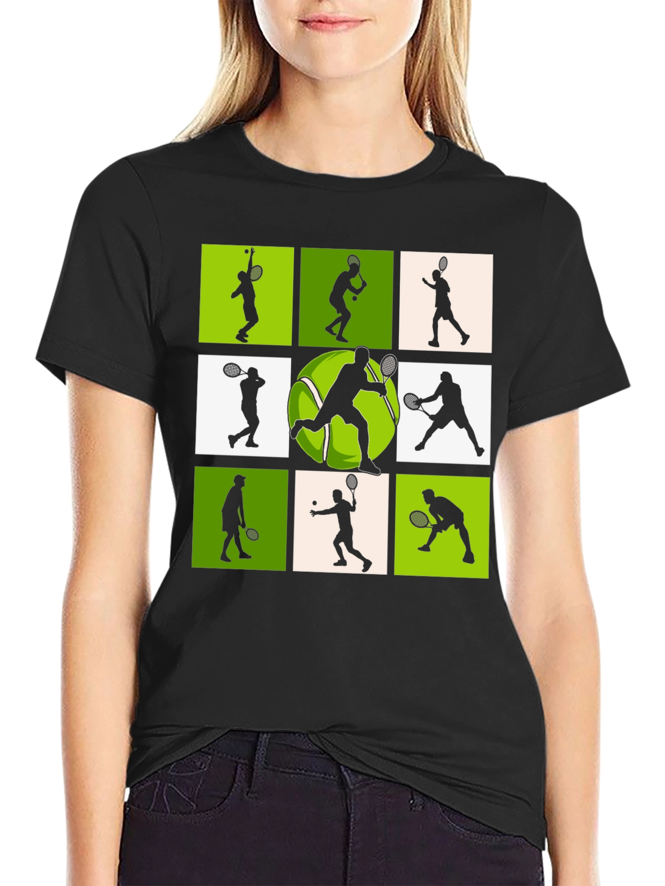 Tennis Player Silhouette T-Shirt