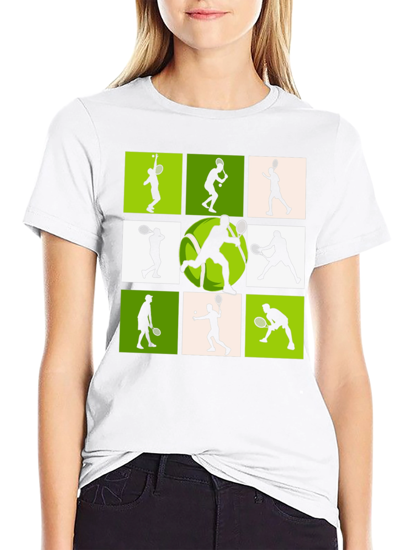 Tennis Player Silhouette T-Shirt