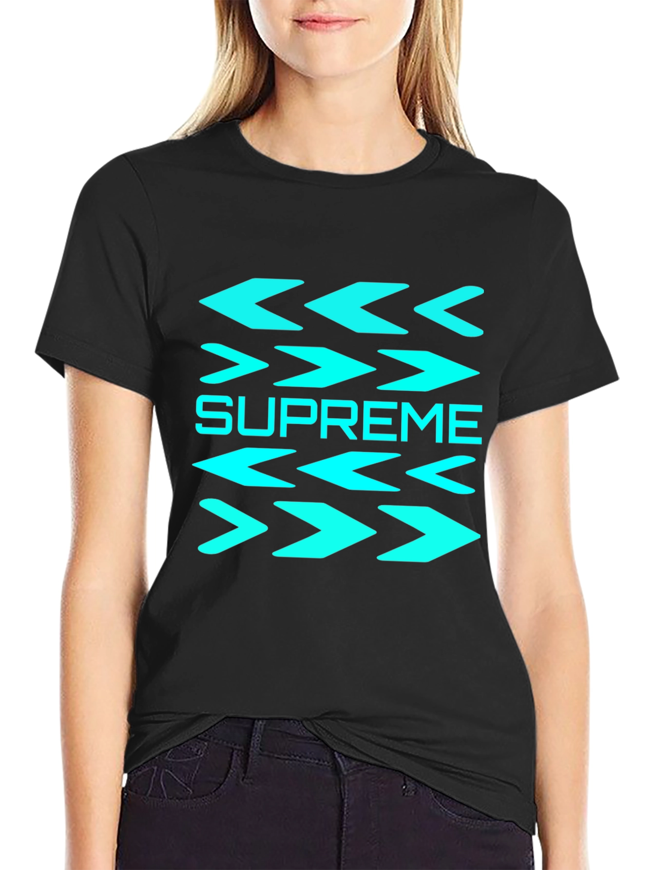 Supreme Arrows Graphic Black T-Shirt