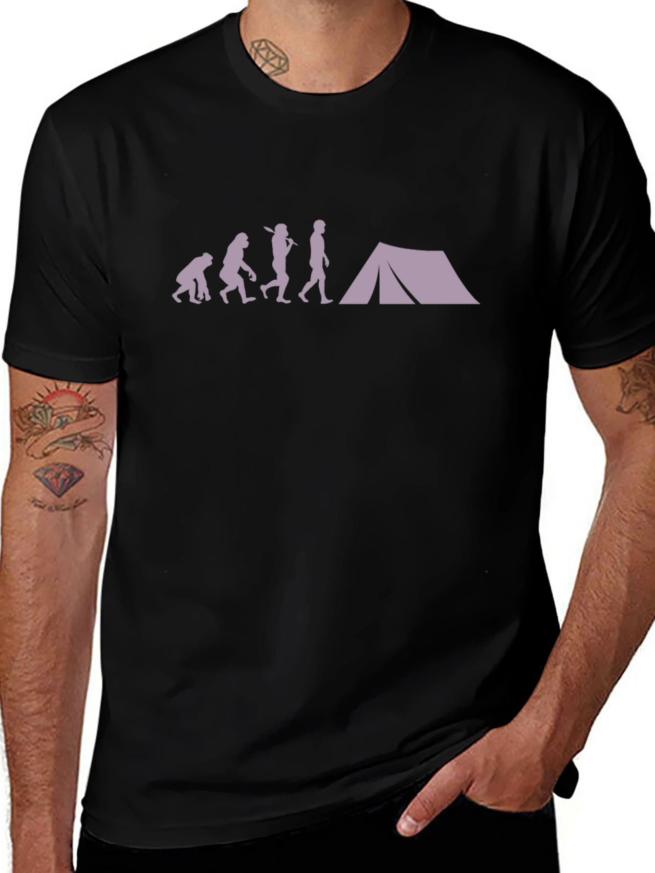 Evolution of Camping T-Shirt
