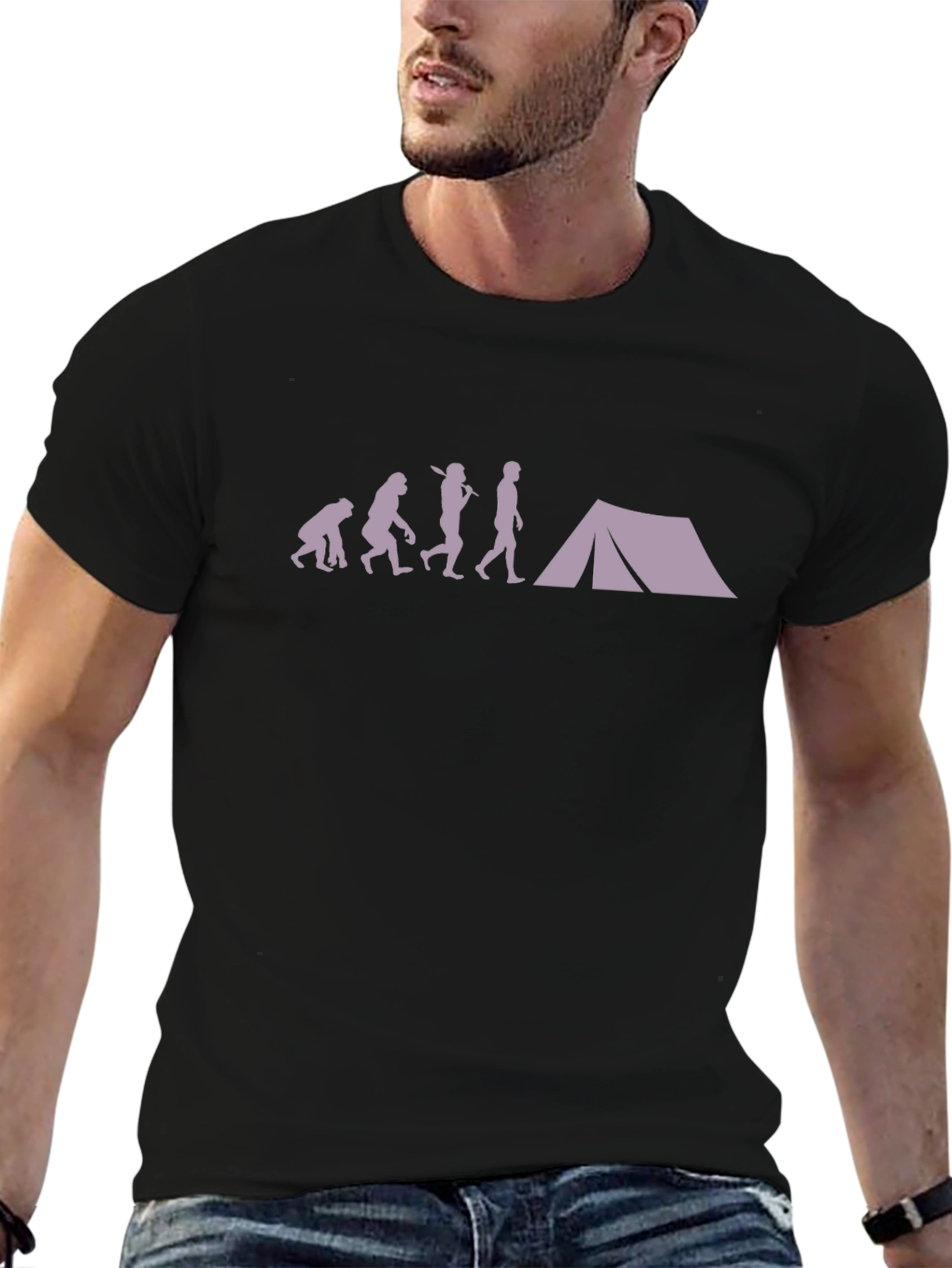 Evolution of Camping T-Shirt