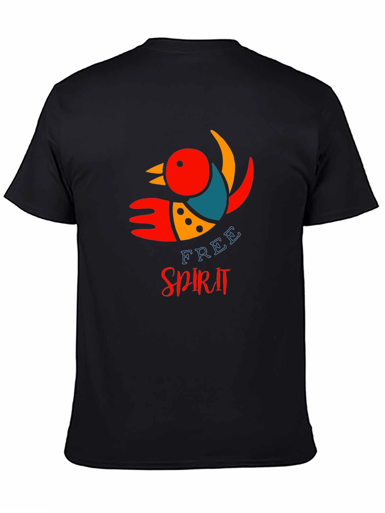 Free Spirit Bird Graphic Tee - Black
