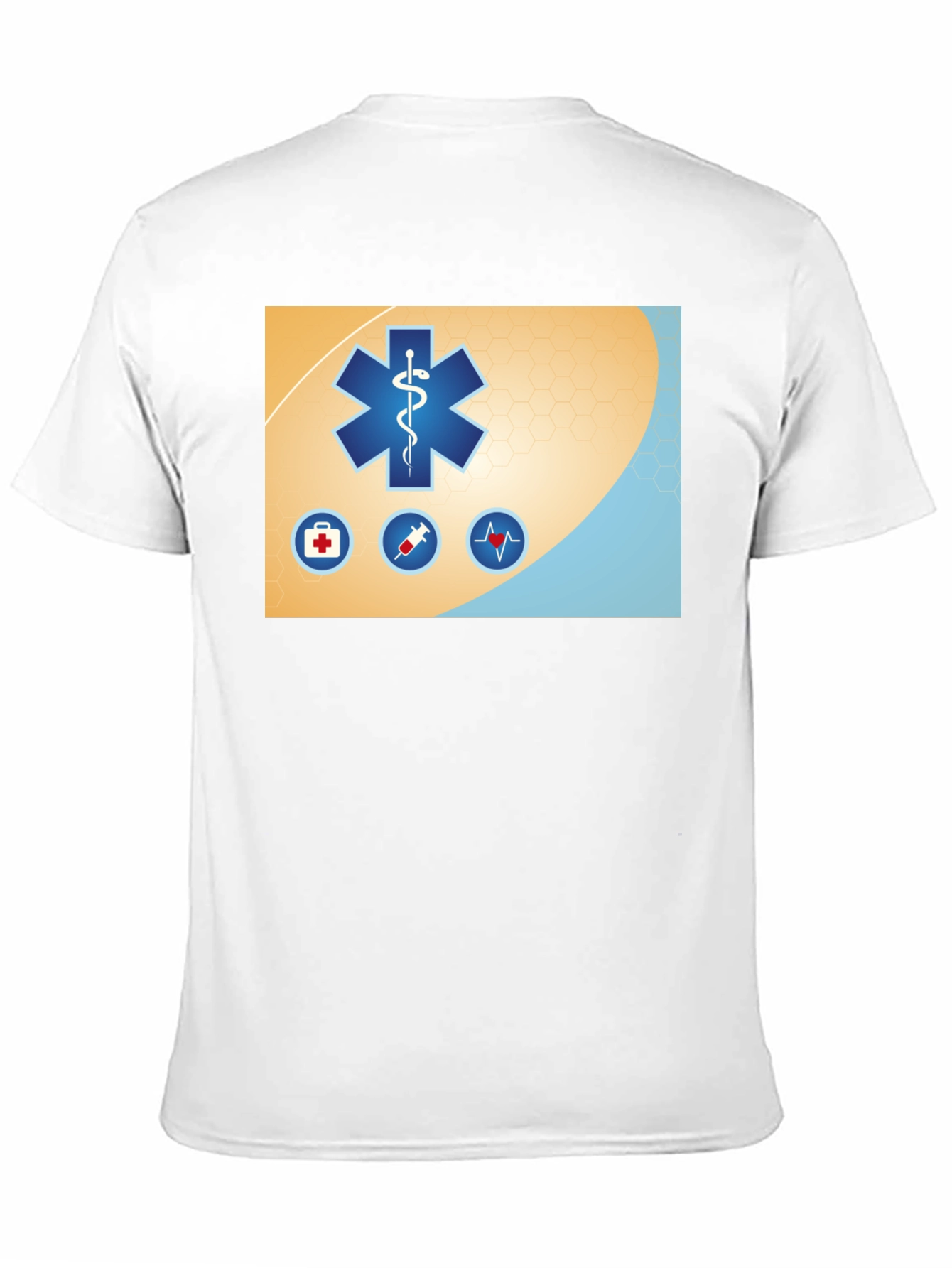 Medical Star T-Shirt - Black Cotton Graphic Tee