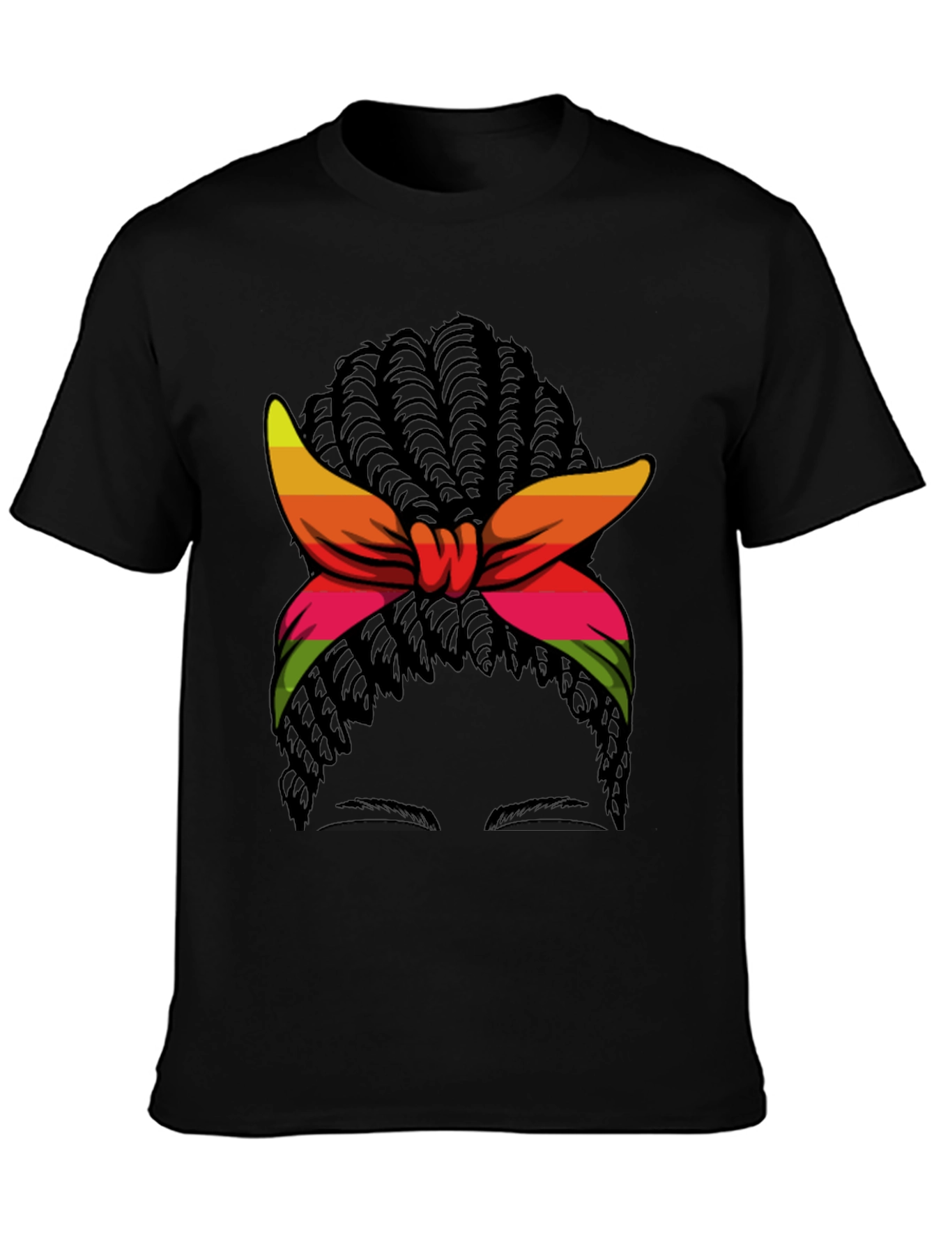 Afro Woman T-Shirt with Headband
