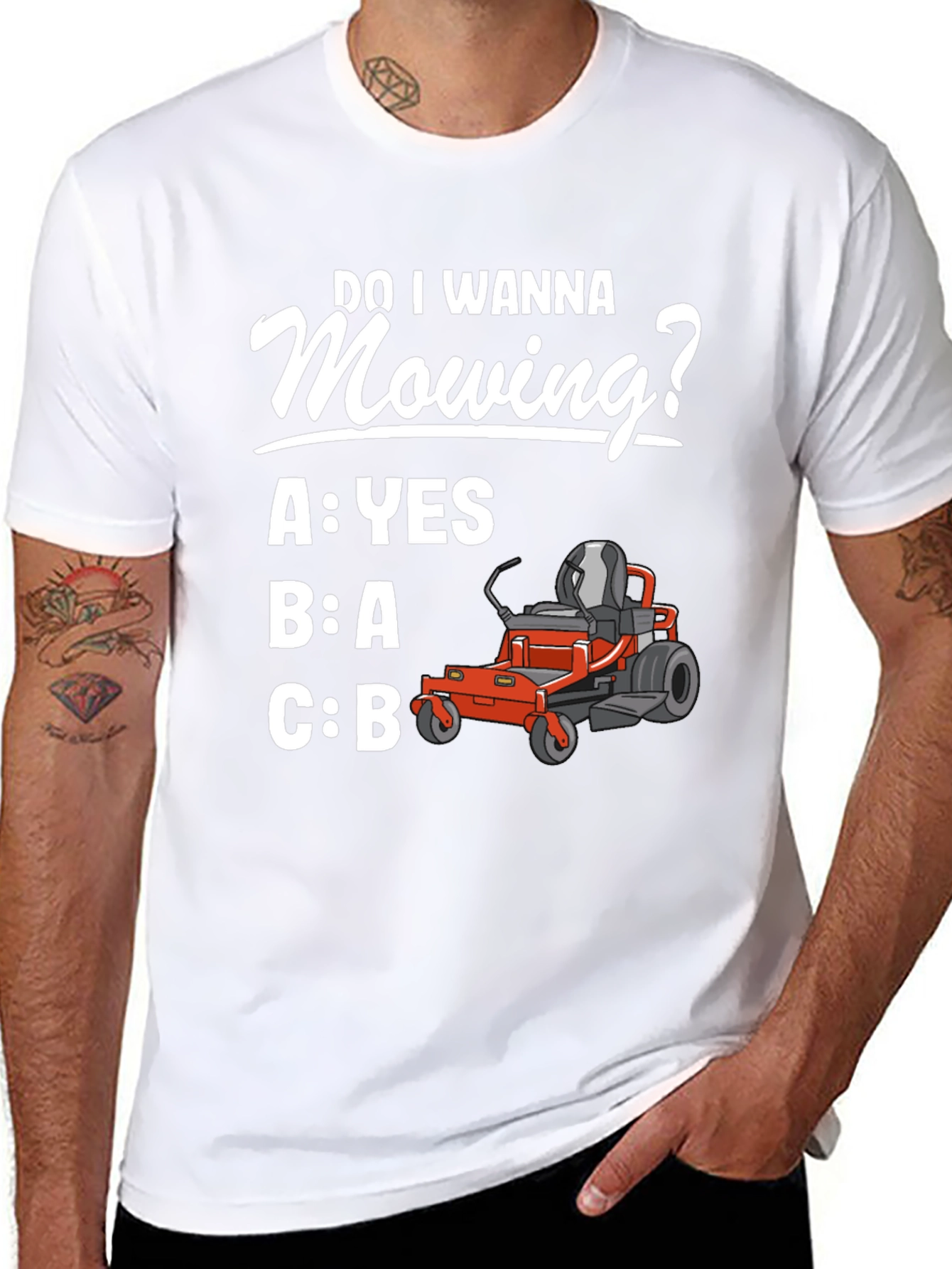 Mowing T-Shirt - Do I Wanna?