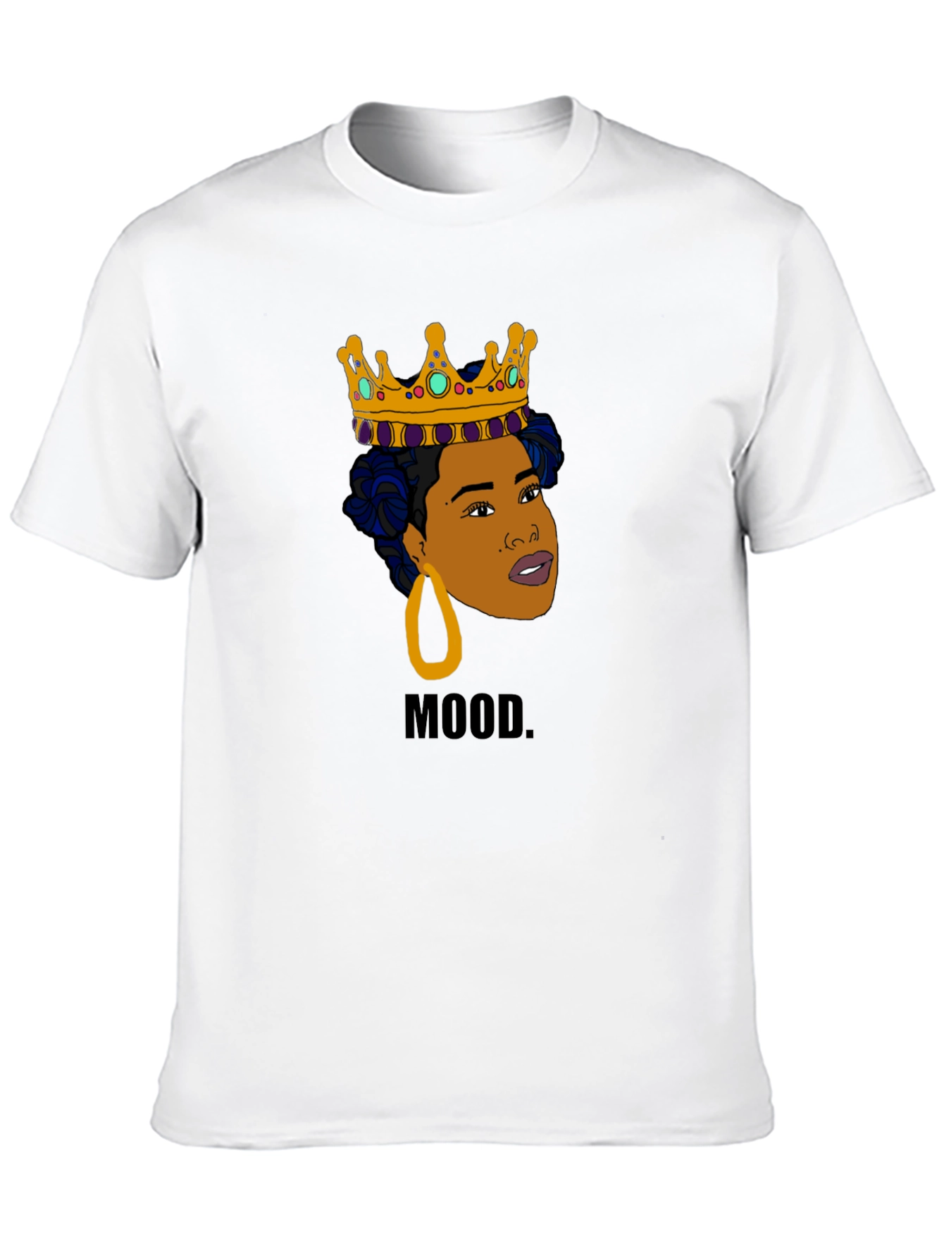 Mood Queen Graphic Tee - Black Cotton T-Shirt