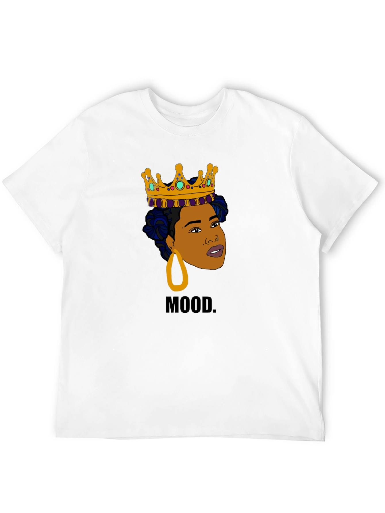 Mood Queen Graphic Tee - Black Cotton T-Shirt