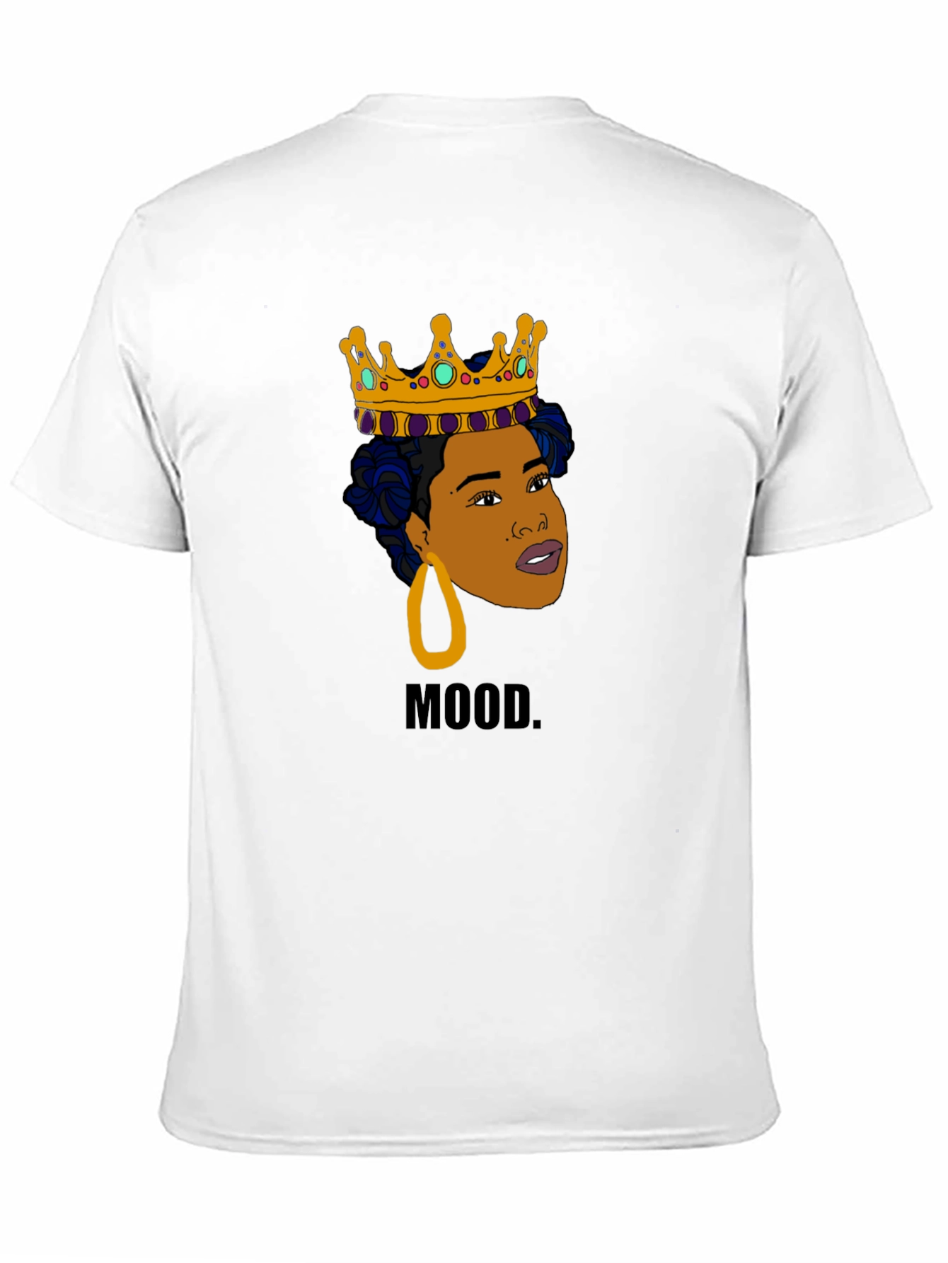 Mood Queen Graphic Tee - Black Cotton T-Shirt