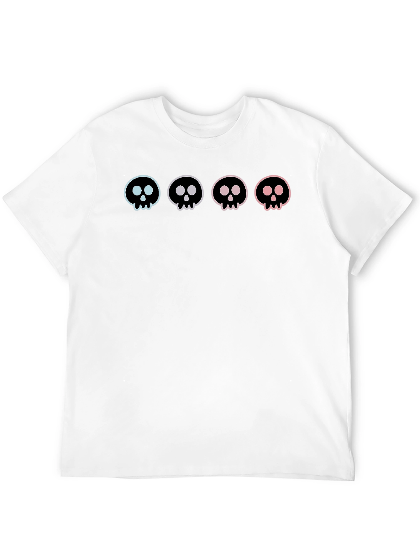 Skull Graphic Tee - Trendy Cotton Black T-Shirt
