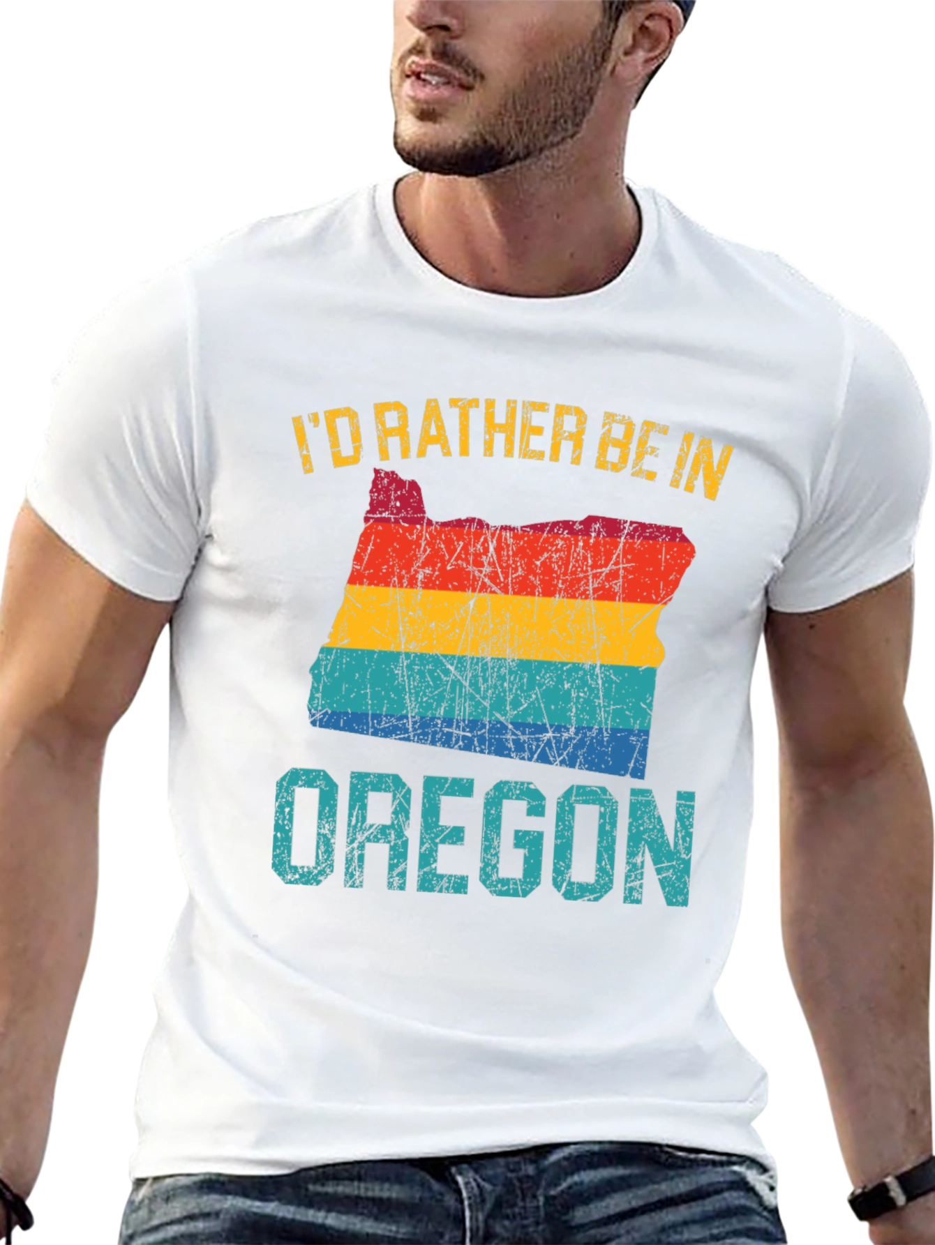 Oregon State Graphic Tee - Retro Travel Shirt