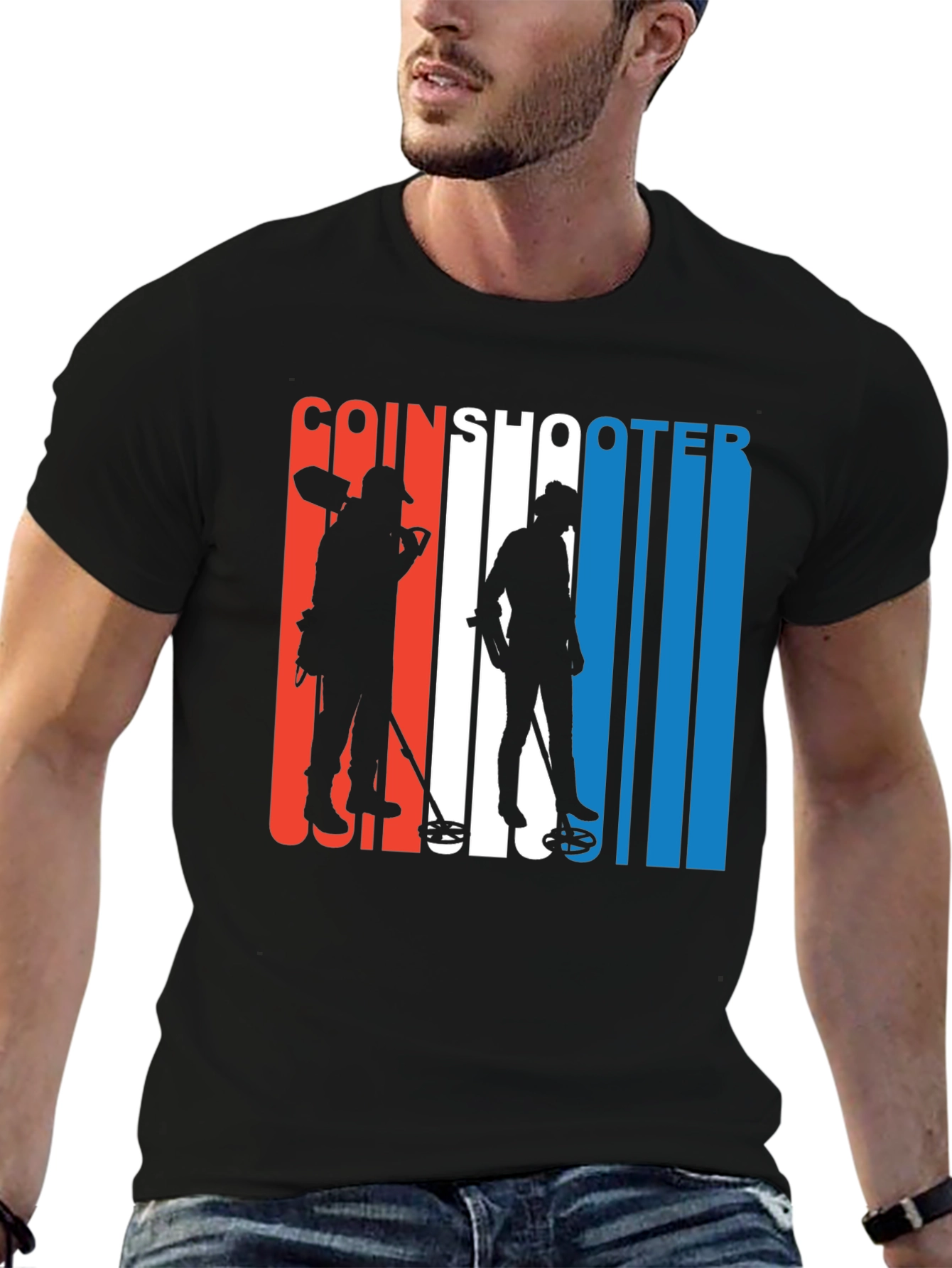 Coinshooter Graphic Tee Metal Detecting Hobby