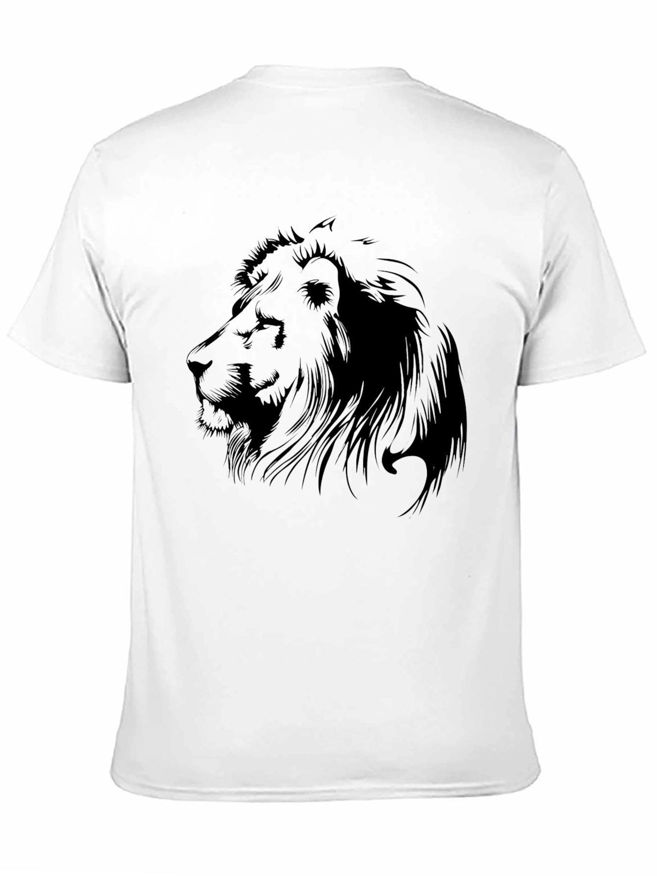 Lion Graphic T-Shirt - Mens Black Tee