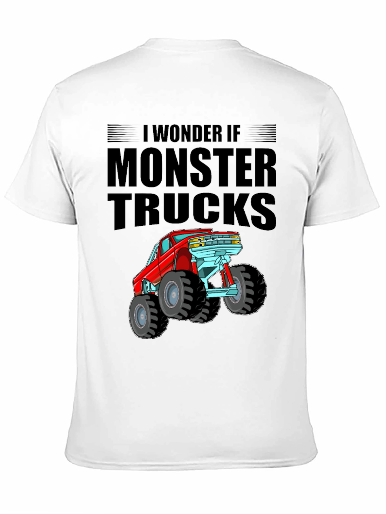 Monster Truck Graphic Tee - Black Cotton T-Shirt