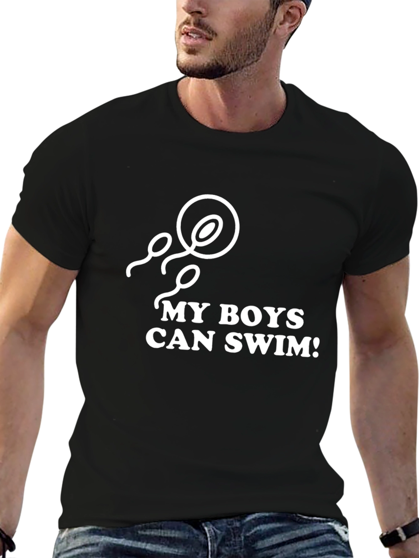 My Boys Can Swim Mens Graphic Tee