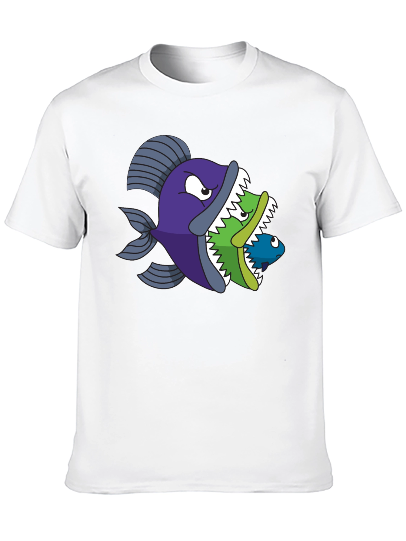 Fish Eats Fish Graphic Tee - Black T-Shirt
