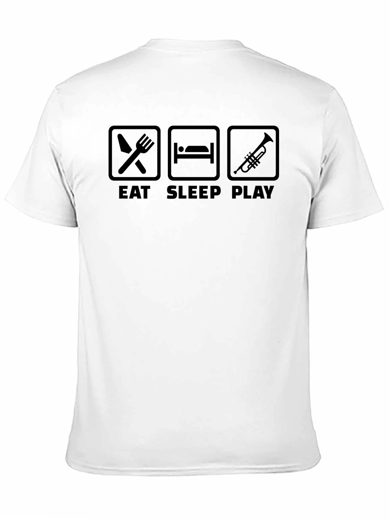 Eat Sleep Play Trumpet Black T-Shirt