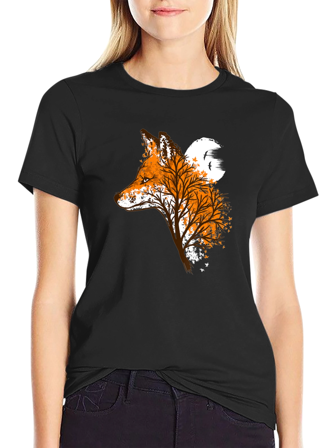 Fox & Tree Silhouette Graphic Tee