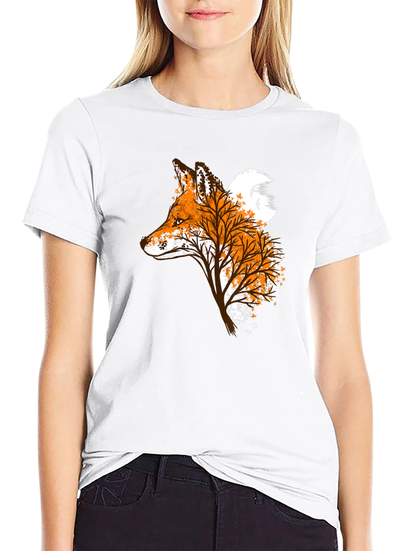 Fox & Tree Silhouette Graphic Tee