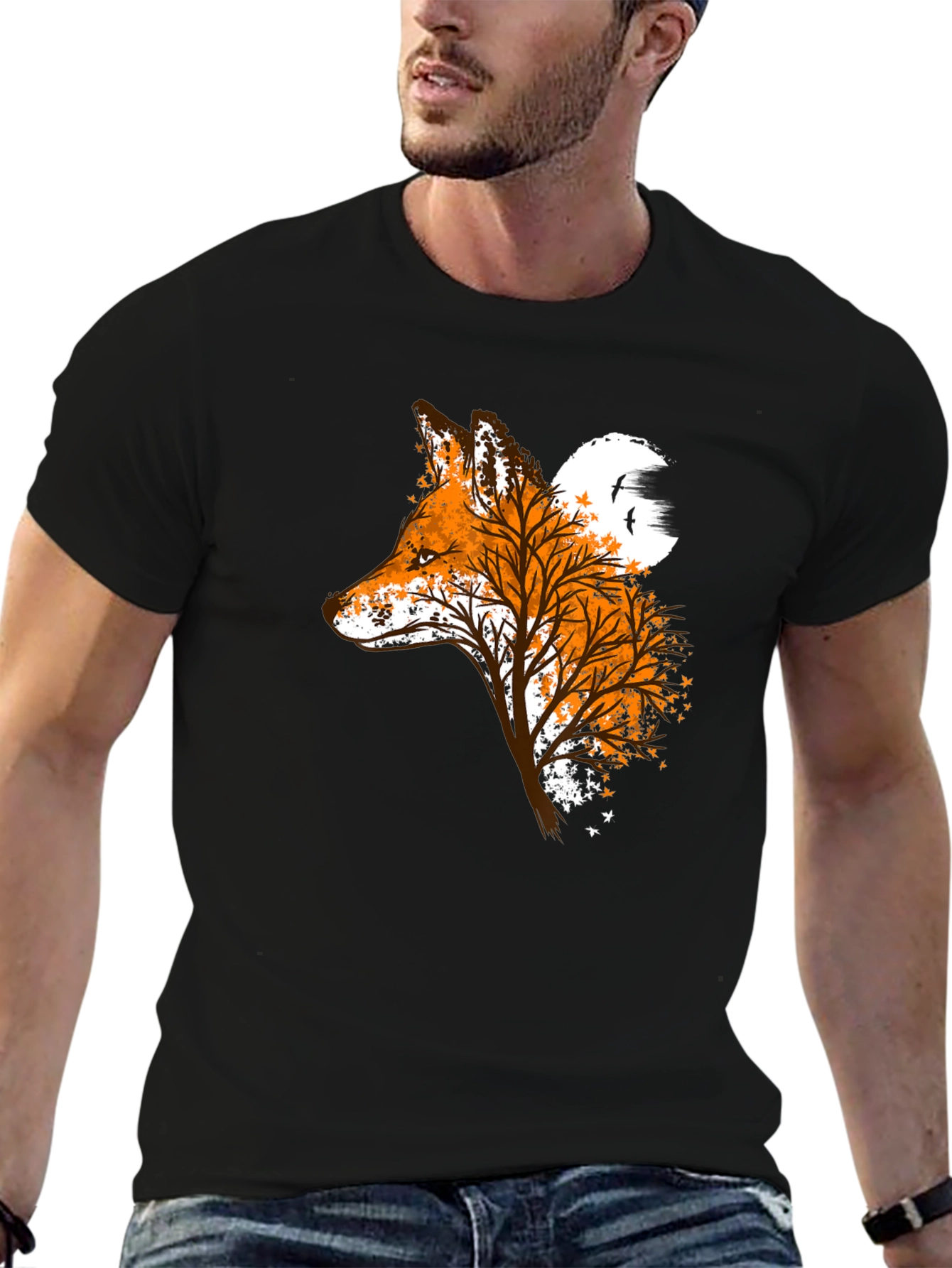 Fox & Tree Silhouette Graphic Tee