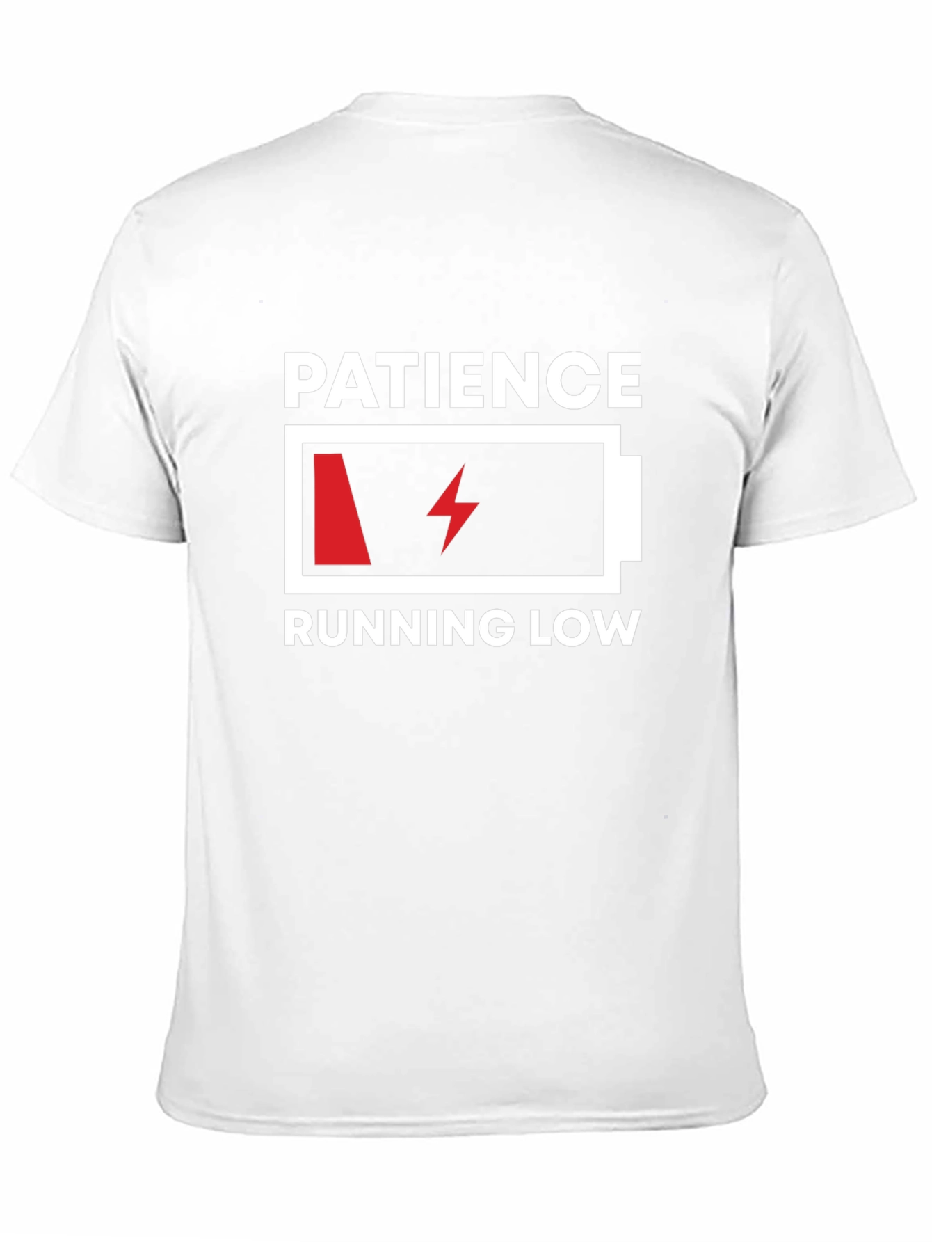 Patience Running Low Graphic Tee - Black Humor