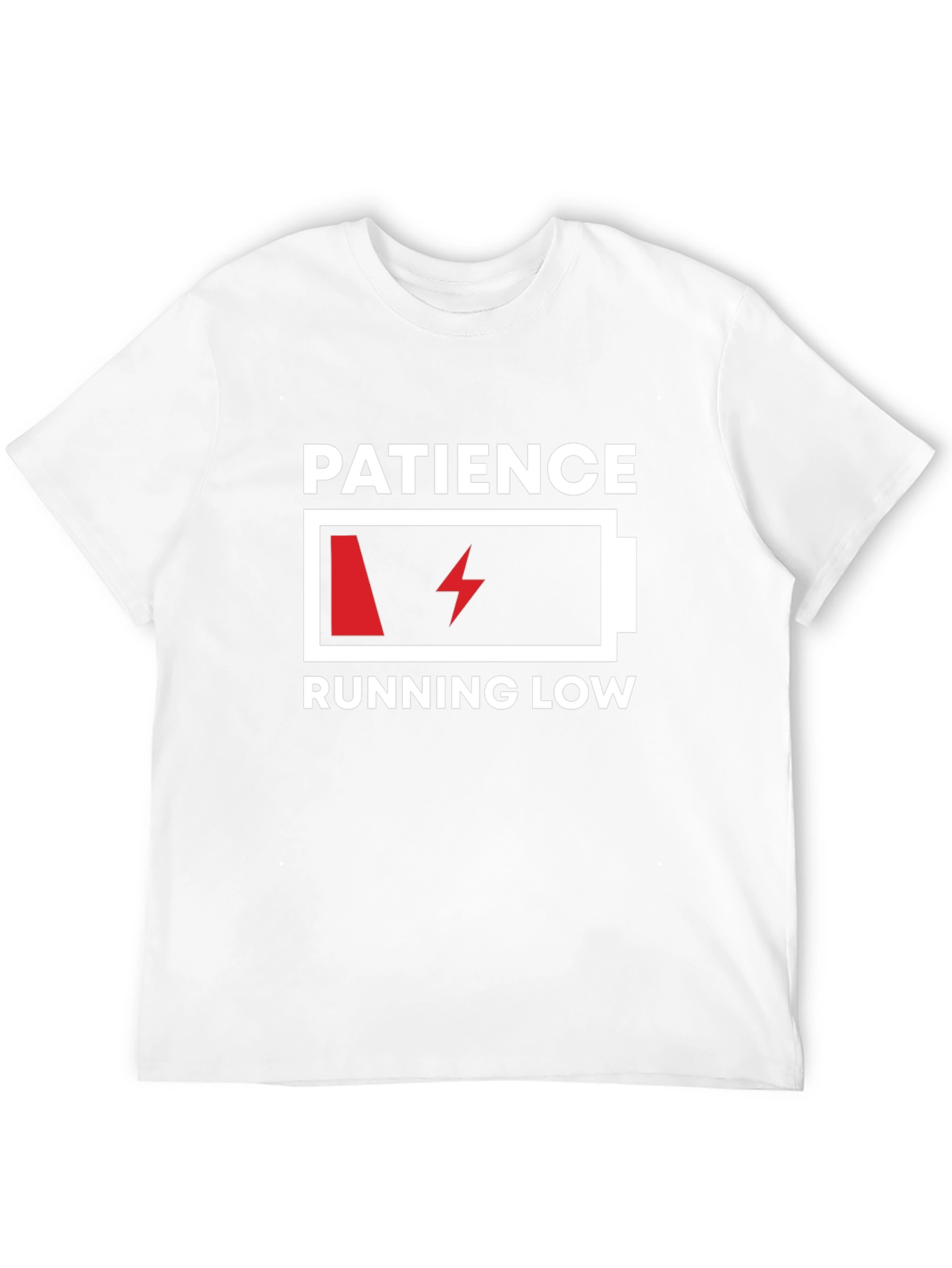 Patience Running Low Graphic Tee - Black Humor