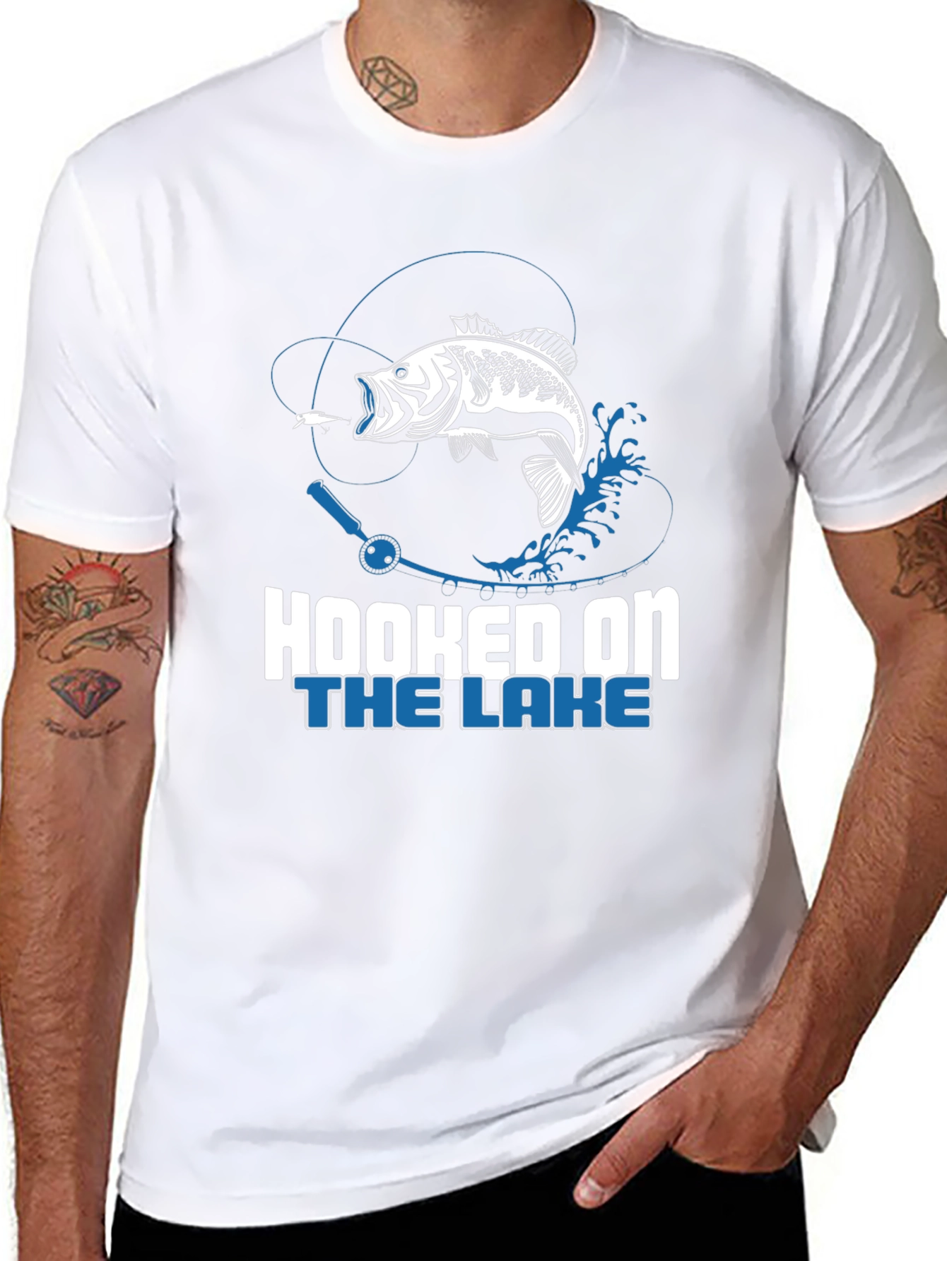 Hooked on the Lake Fishing T-Shirt