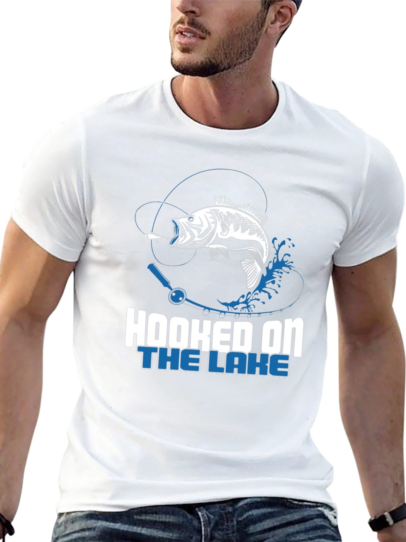 Hooked on the Lake Fishing T-Shirt